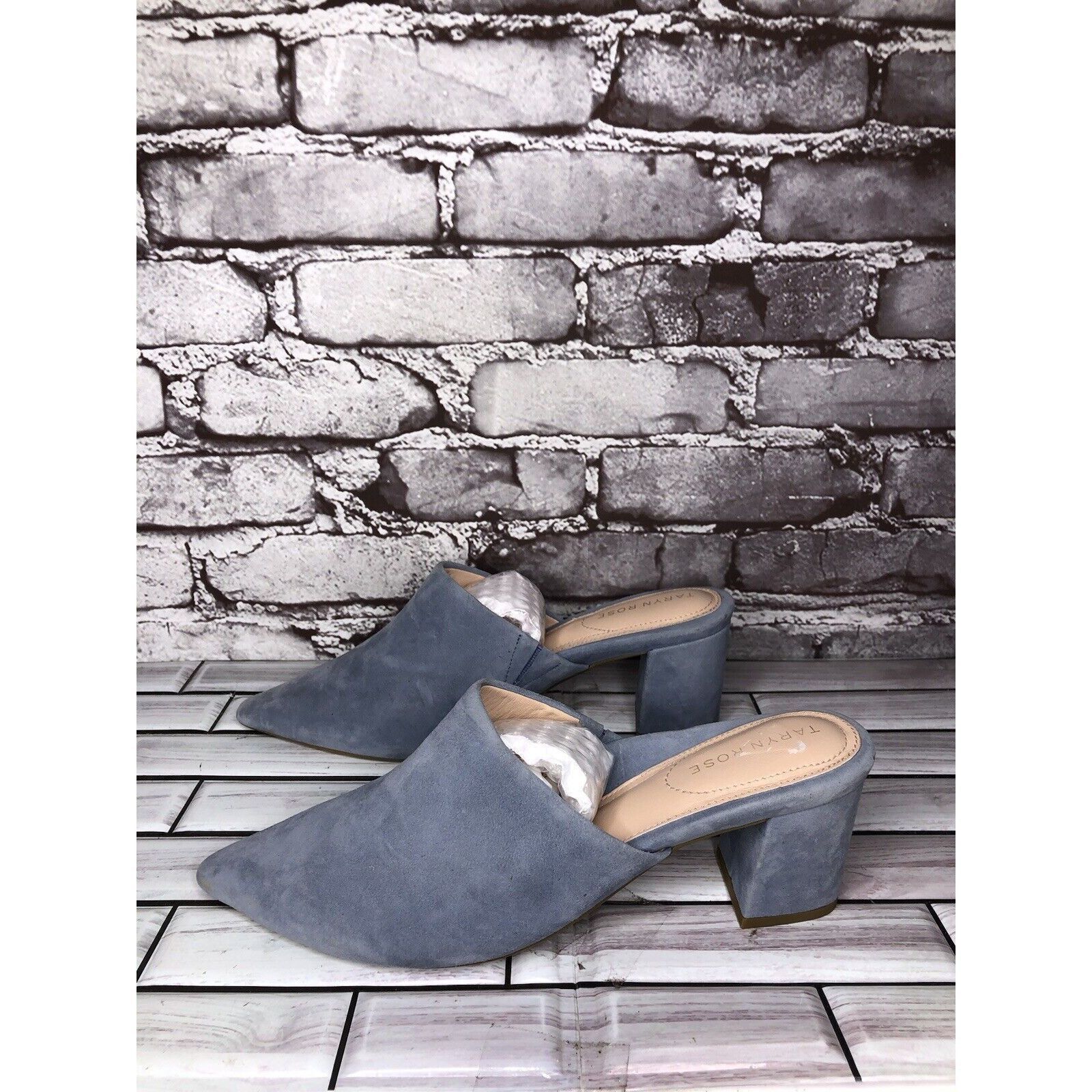 Other Taryn Rose Madisson Blue Suede Leather Pointed Toe Heels Wom Size US 9 / IT 39 - 9 Thumbnail