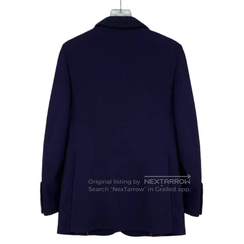 Gucci Gucci Dark blue rolled edge design lapel single-breasted l Size XS / US 0-2 / IT 36-38 - 2 Thumbnail