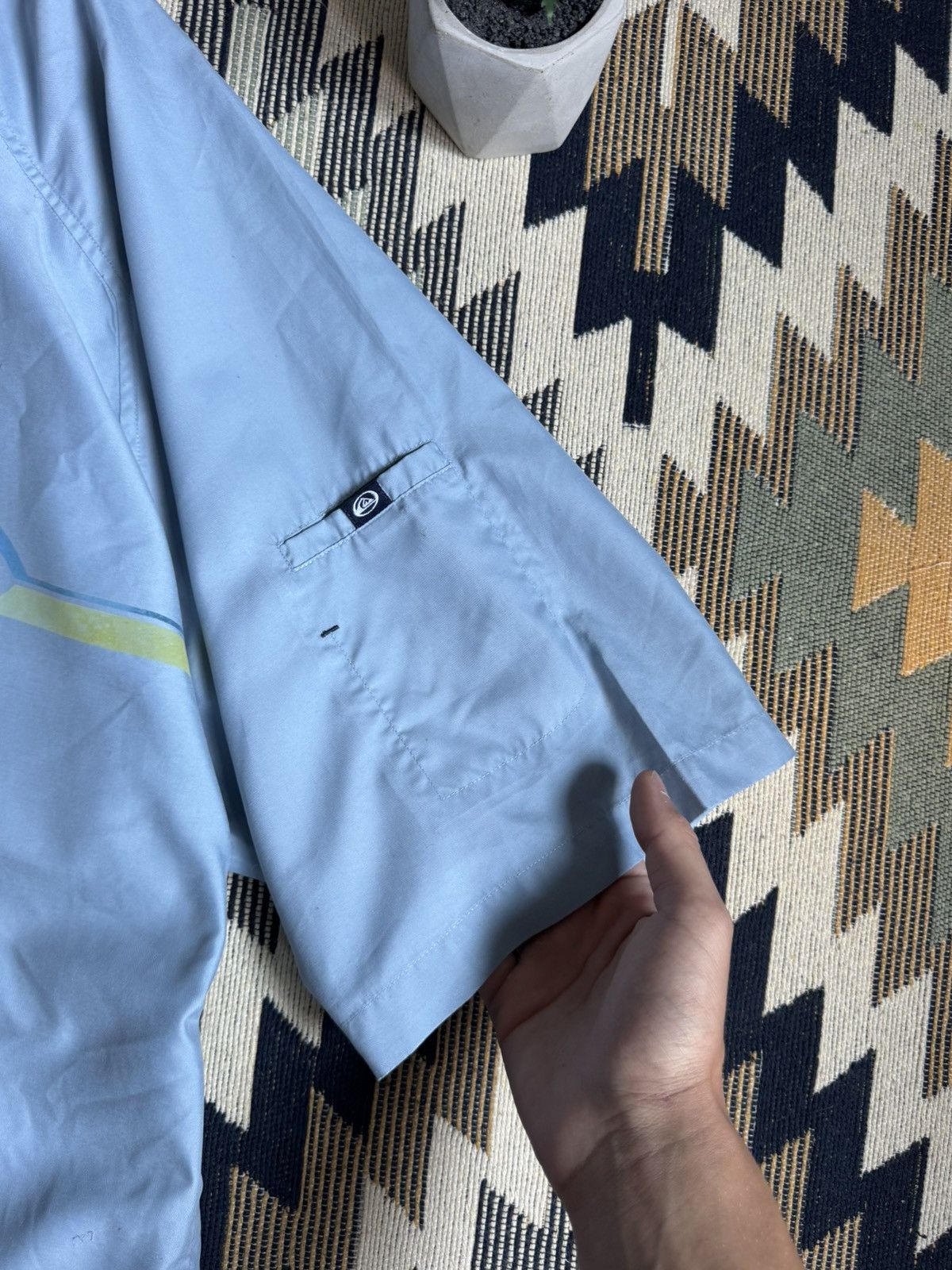 Quiksilver Vintage Quiksilver Sleeve less Logo Button Up Shirt Size US XL / EU 56 / 4 - 8 Thumbnail