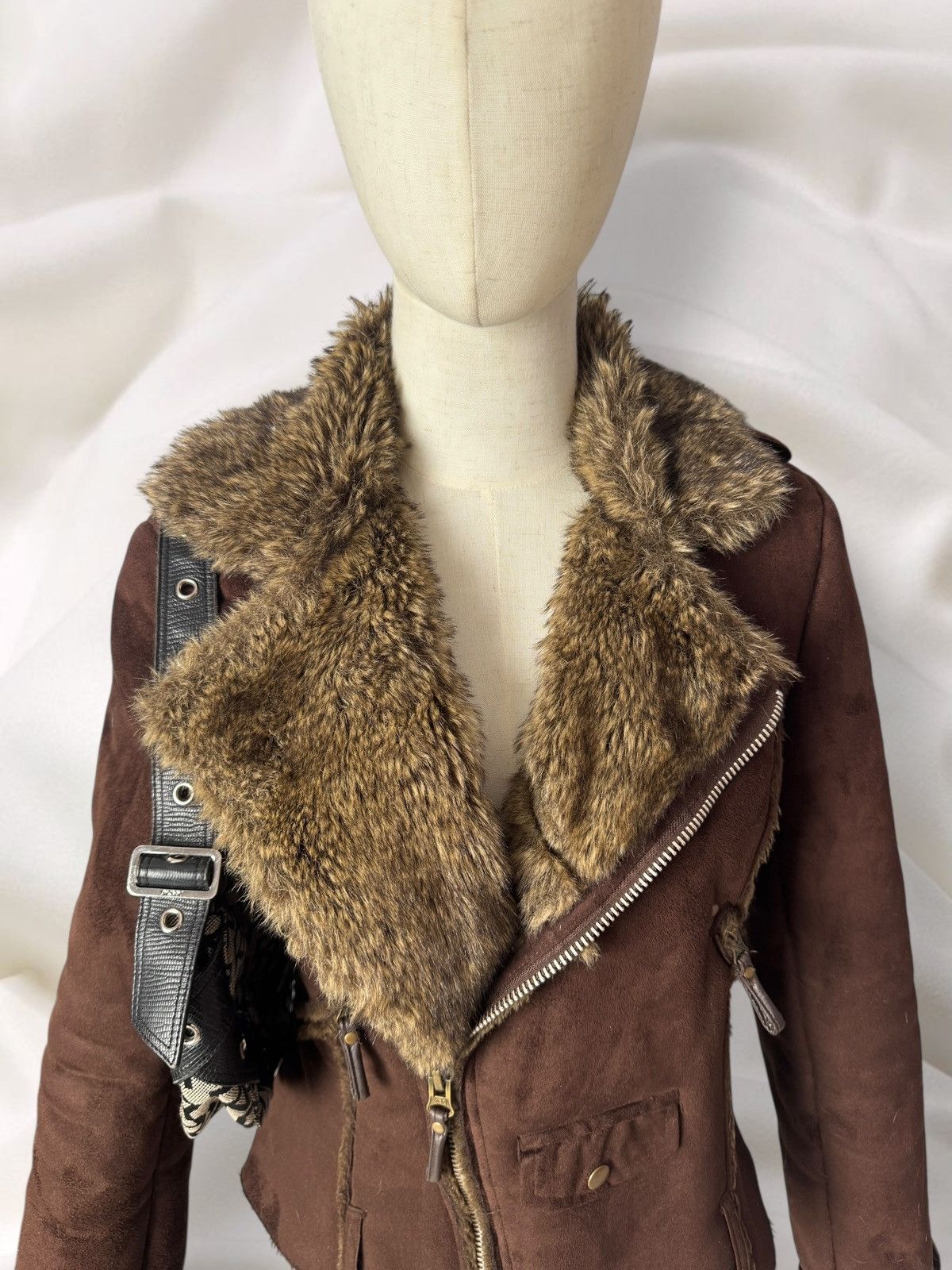 Hysteric Glamour Y2K / Boho Vintage Faux Fur Shearling/Sheepskin Style Jacket Size M / US 6-8 / IT 42-44 - 2 Thumbnail