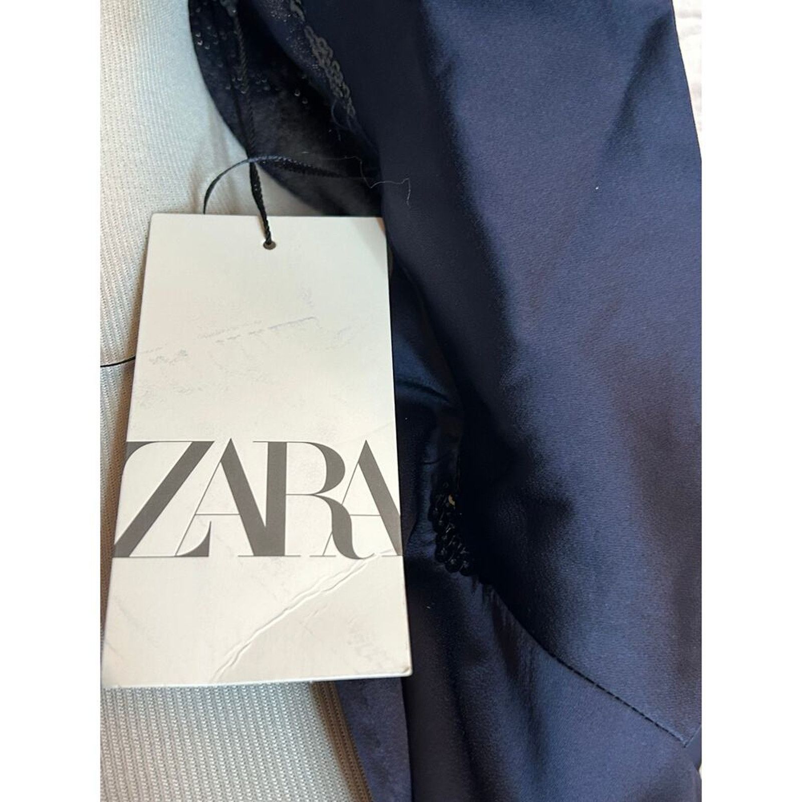 Zara Nwt- SATIN KIMONO BLAZER WITH SEQUINS-Large Size L / US 10 / IT 46 - 7 Thumbnail