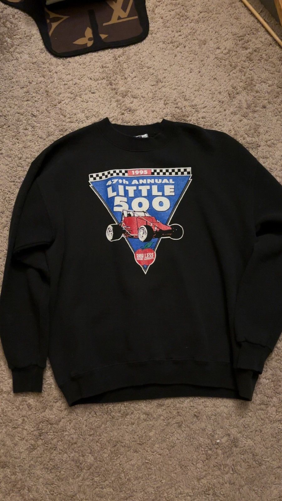 image of Lee x Vintage 1995 Little 500 Sweatshirt in Black, Men's (Size Large)