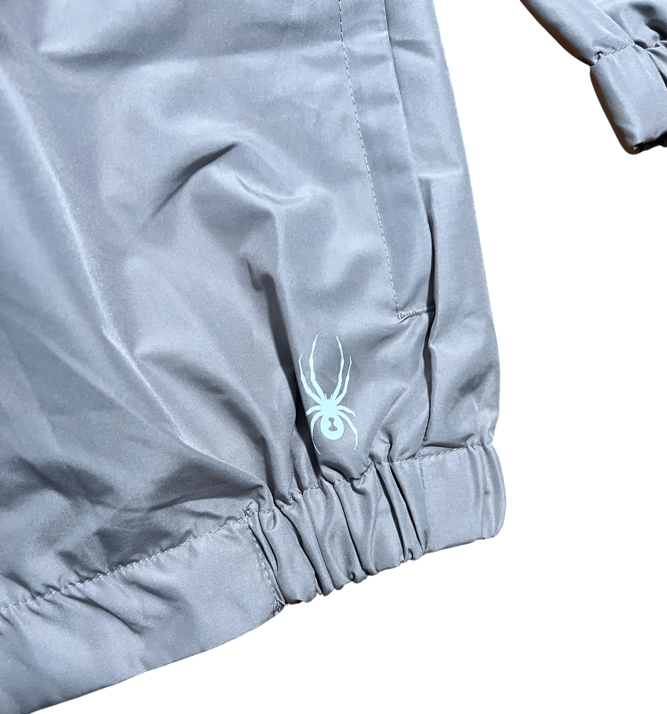Spyder Spyder Hooded Gray Windbreaker Full Zip Jacket Size US XL / EU 56 / 4 - 3 Thumbnail