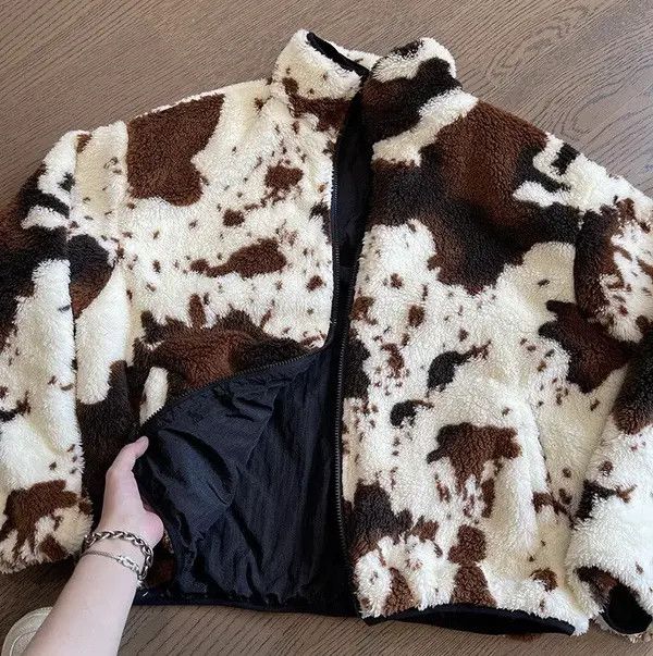 Japanese Brand Vintage Hip Hop y2k Fluffy Wool Reversible Jacket Coat Size US XXL / EU 58 / 5 - 3 Thumbnail