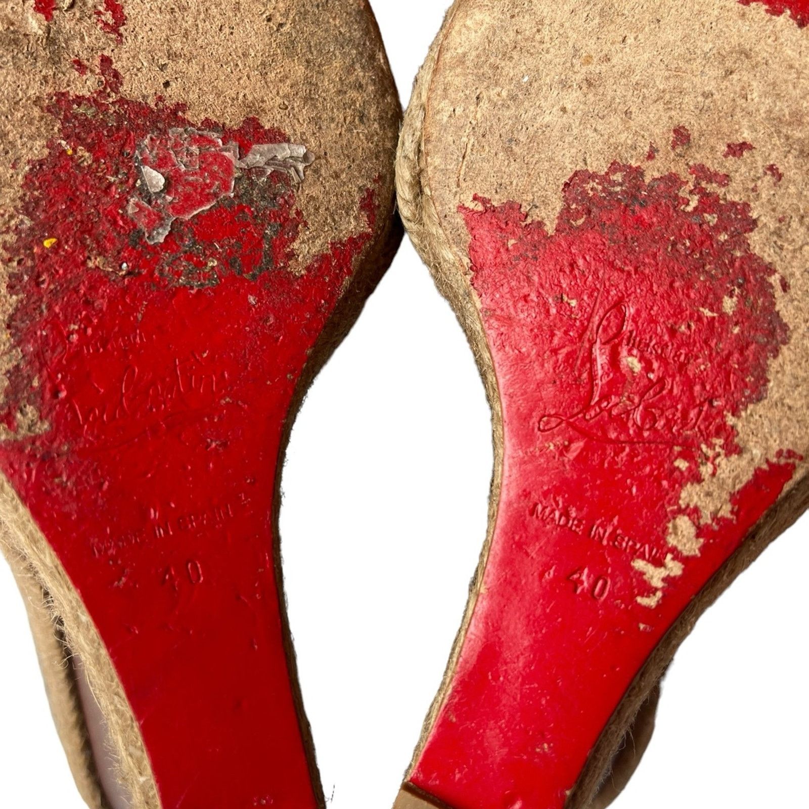 Christian Louboutin Christian Louboutin Deroba Peep Toe TAUPE Flannel Size 40 Size US 10.5 / IT 40.5 - 8 Thumbnail