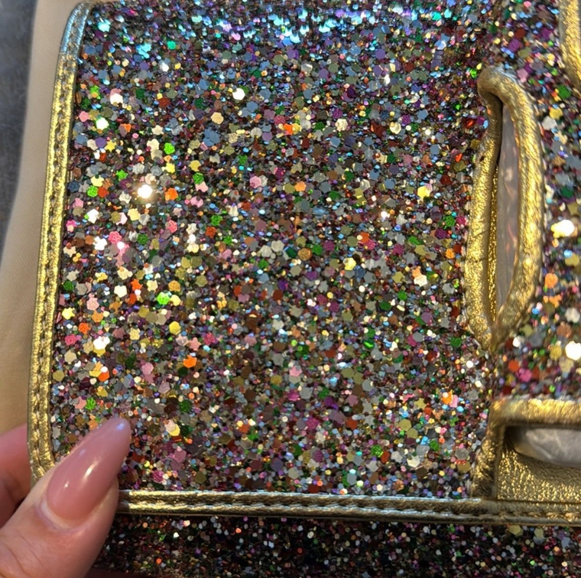 Perrin Limited Edition Perrin Paris Glitter Glove Clutch Size ONE SIZE - 2 Thumbnail