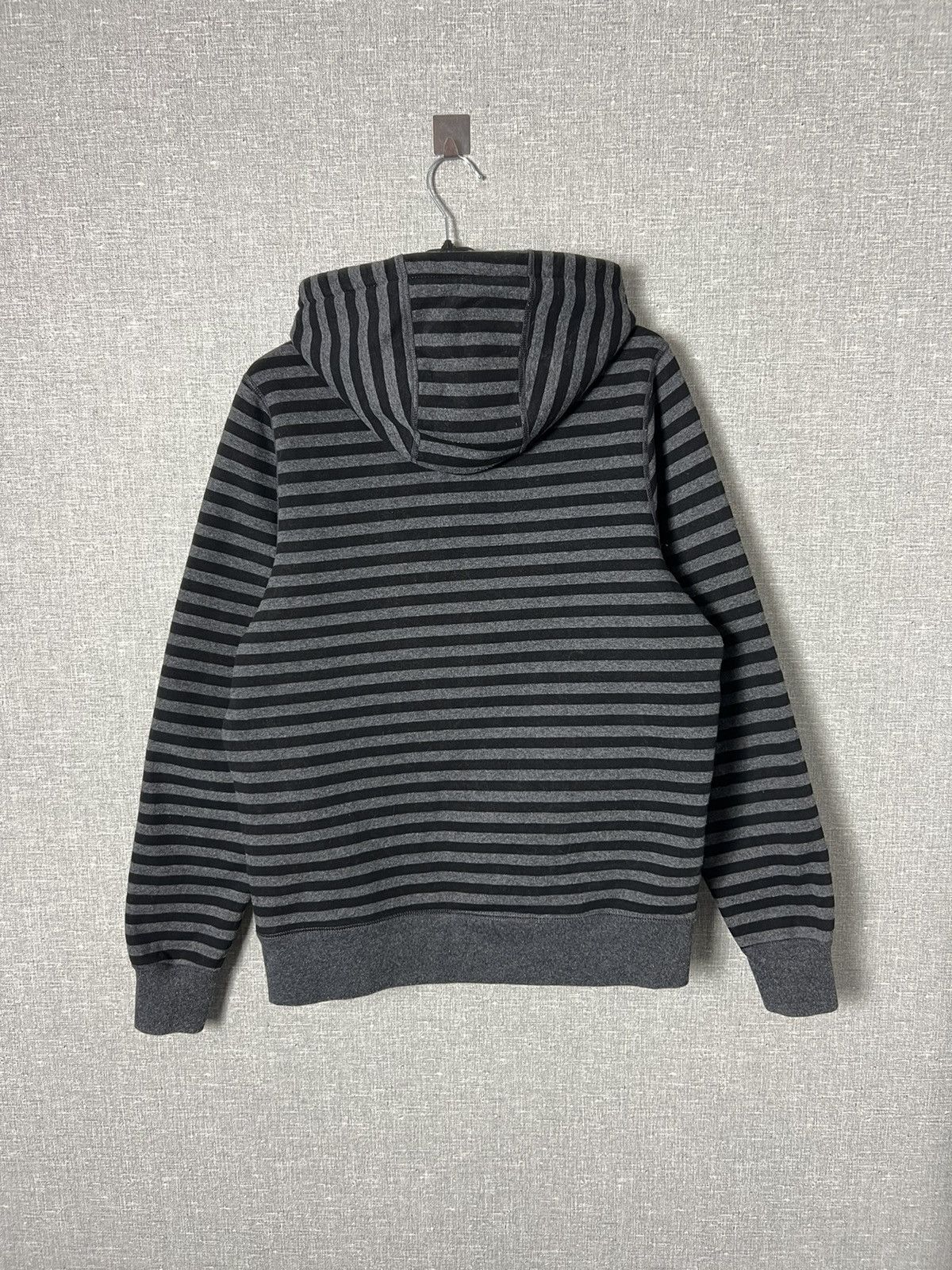 Noah Noah Cross Logo Print Striped Fleece Cotton Hoodie Size US S / EU 44-46 / 1 - 15 Thumbnail