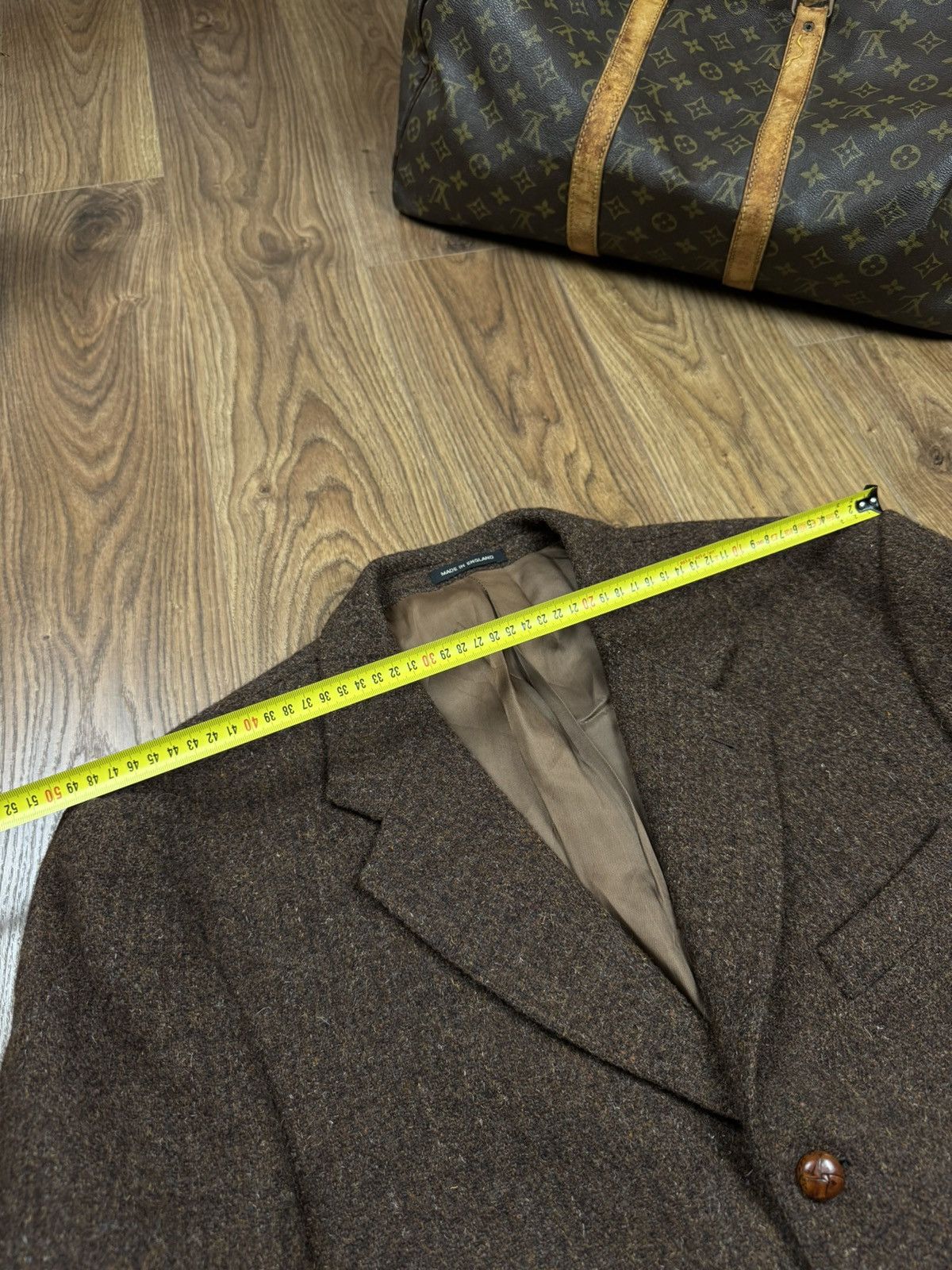 Harris Tweed Vintage wool blazer Harris Tweed original retro item Size 46L - 6 Thumbnail