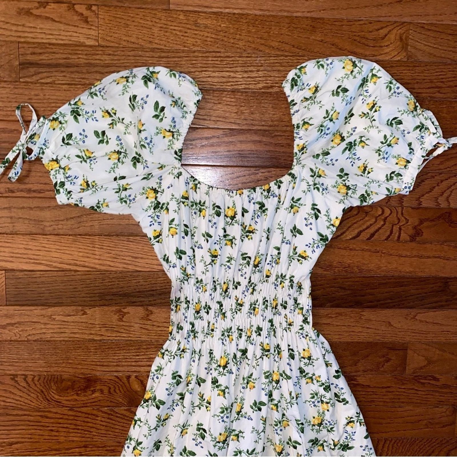 FAITHFULL $219 Faithfull the Brand Flora Midi Dress Bendita Floral S Size S / US 4 / IT 40 - 11 Thumbnail