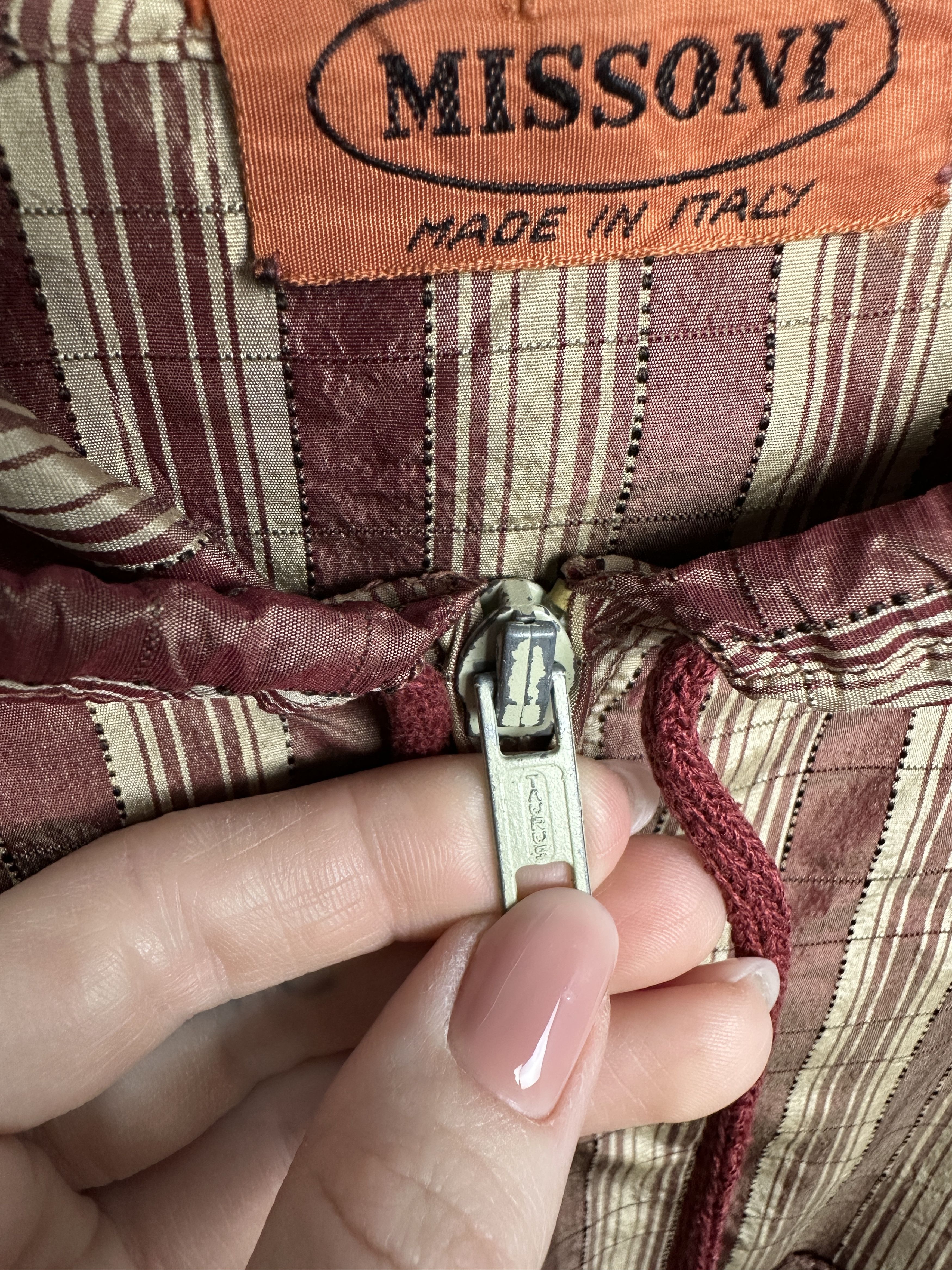 Missoni Missoni 80-90s Vintage Windbreaker Jacket Size M / US 6-8 / IT 42-44 - 4 Thumbnail