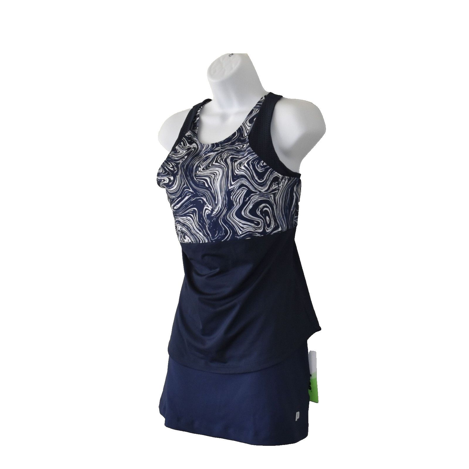 Prince NWT PRINCE Double Layer Tennis Tank W/Match Knit Skort Set S Size S / US 4 / IT 40 - 2 Thumbnail