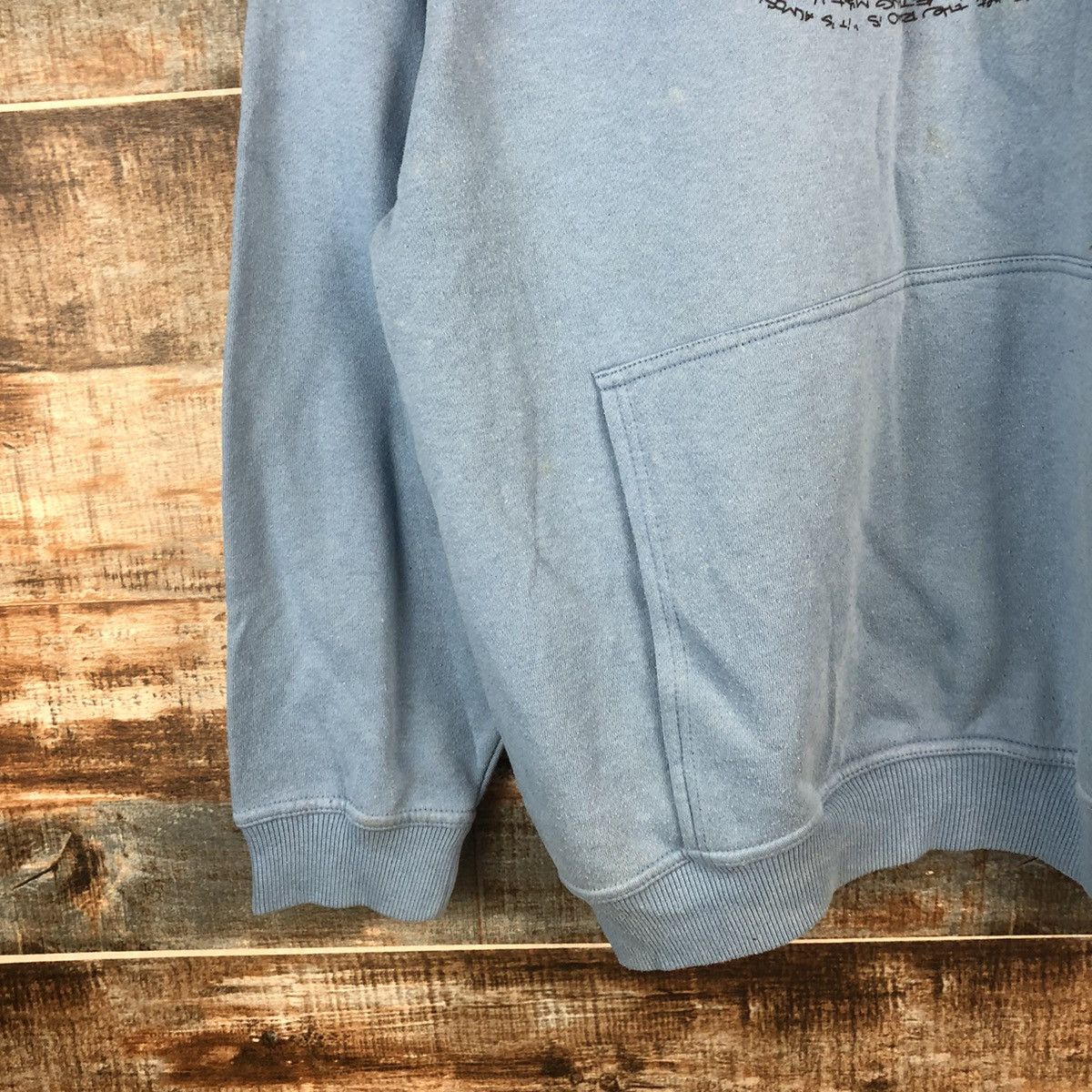 Ecko Unltd. Ecko Unltd vintage ripped baggie Blue Hoodie #A1957 Size US M / EU 48-50 / 2 - 7 Thumbnail
