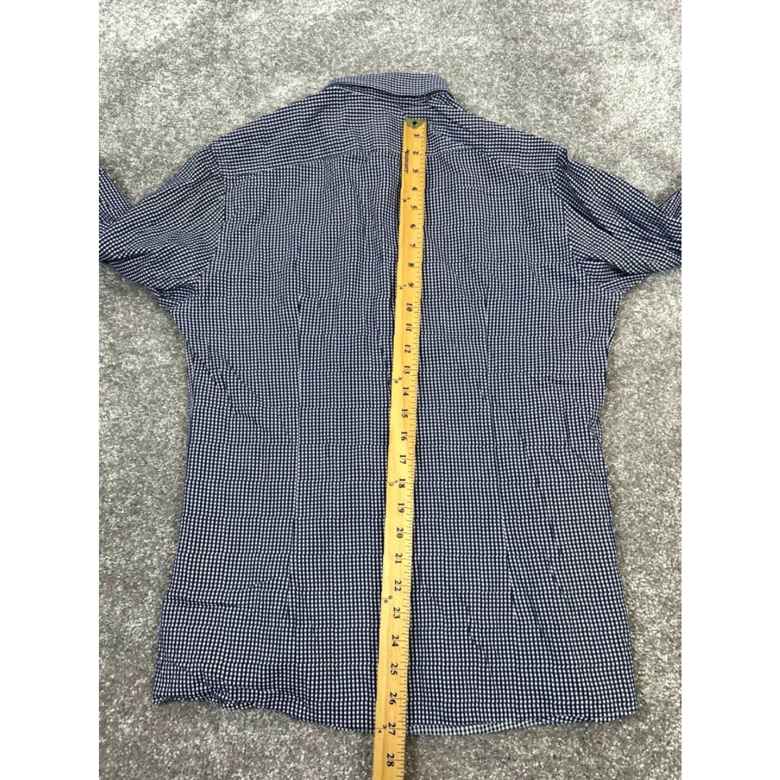 Reiss Reiss Shirt Mens Large Blue White Cotton Button Up Check Long Sleeve Casual Size US L / EU 52-54 / 3 - 7 Thumbnail