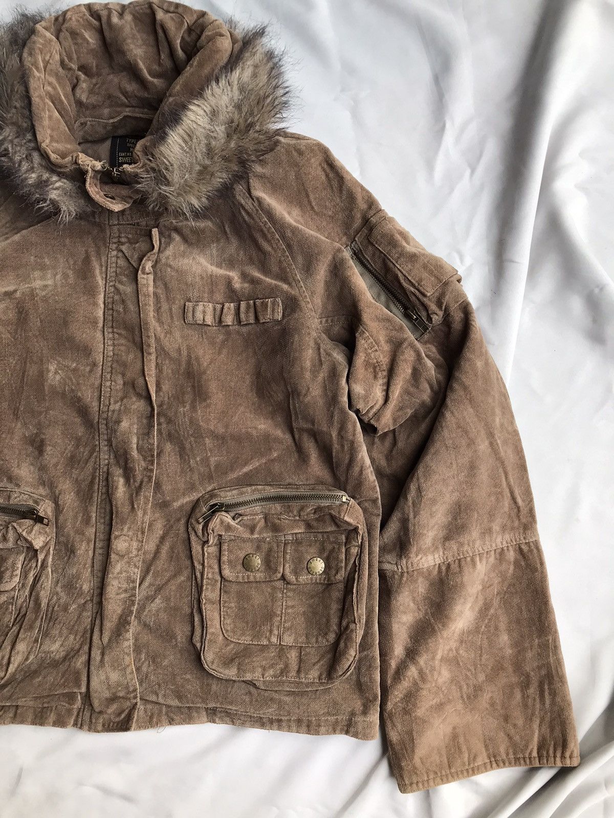 Japanese Brand Sweet Degrees Japan Velvet Tactical Jacket Size M / US 6-8 / IT 42-44 - 2 Thumbnail