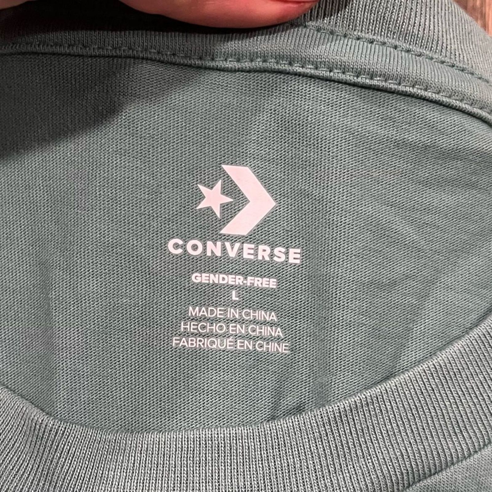 Converse NWOT Converse Go-To Embroidered Star Chevron T-Shirt Size L Size US L / EU 52-54 / 3 - 4 Thumbnail