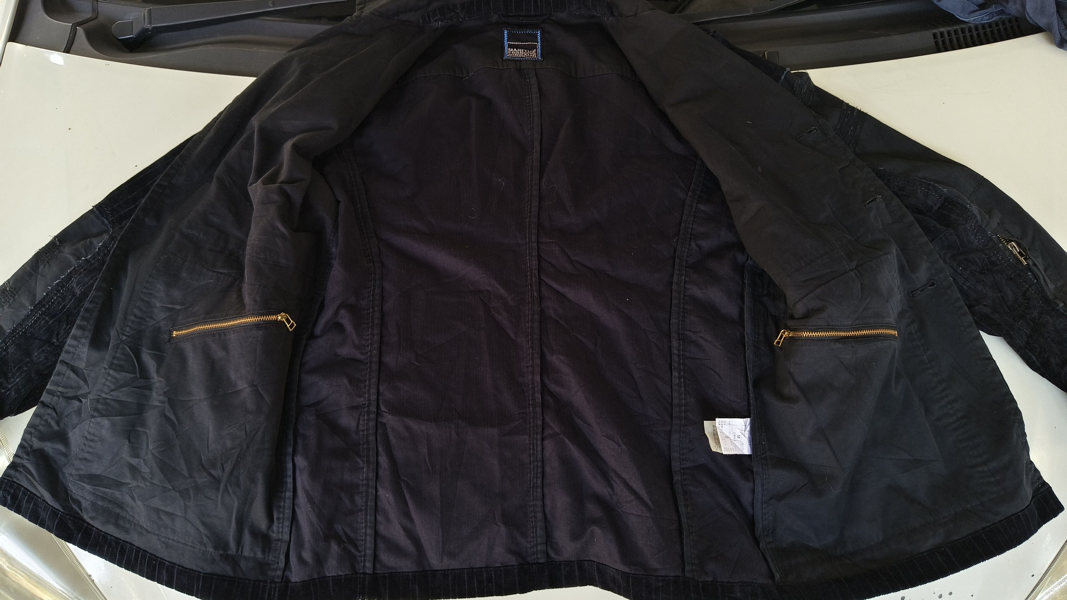 Marithe + Francois Girbaud × Vintage 2000s Marithe Francois Girbaud Blue velvet signature jacket Size US M / EU 48-50 / 2 - 15 Thumbnail