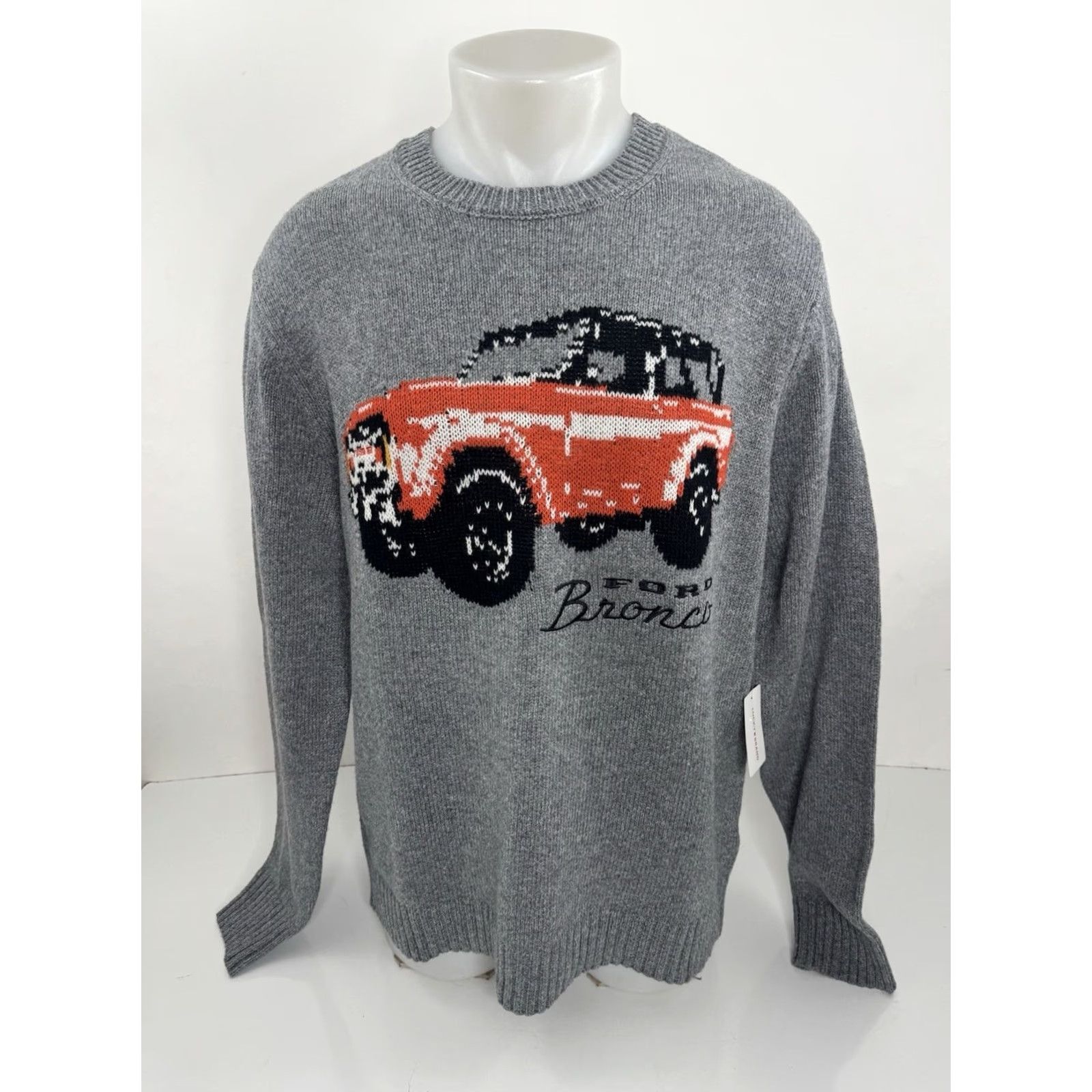 Lucky Brand LUCKY BRAND Ford Bronco - NEW w TAG Mens L Gray Sweater Shirt Pullover Long Sleeve Knit L Mens Size US L / EU 52-54 / 3 - 2 Thumbnail