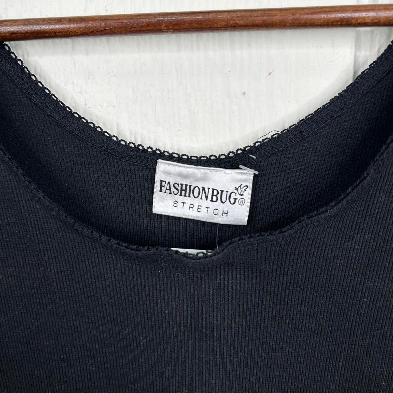 Other Vintage Y2K Fashion Bug Black Tank Top Closet Basic Large Size L / US 10 / IT 46 - 4 Thumbnail
