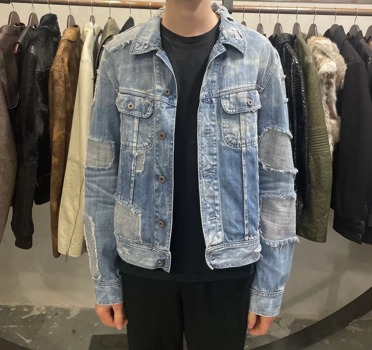 Dolce & Gabbana Dolce & Gabbana Destroyed Denim Jacket Size US M / EU 48-50 / 2 - 2 Thumbnail