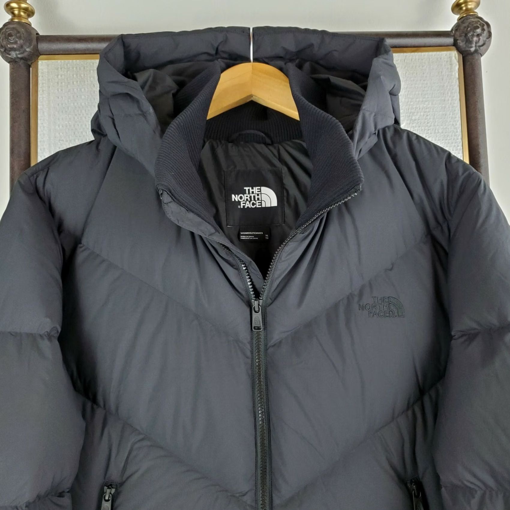The North Face VINTAGE The North Face XL Womens Down Filled Hooded Coat Parka Black 550 Size XL / US 12-14 / IT 48-50 - 7 Thumbnail