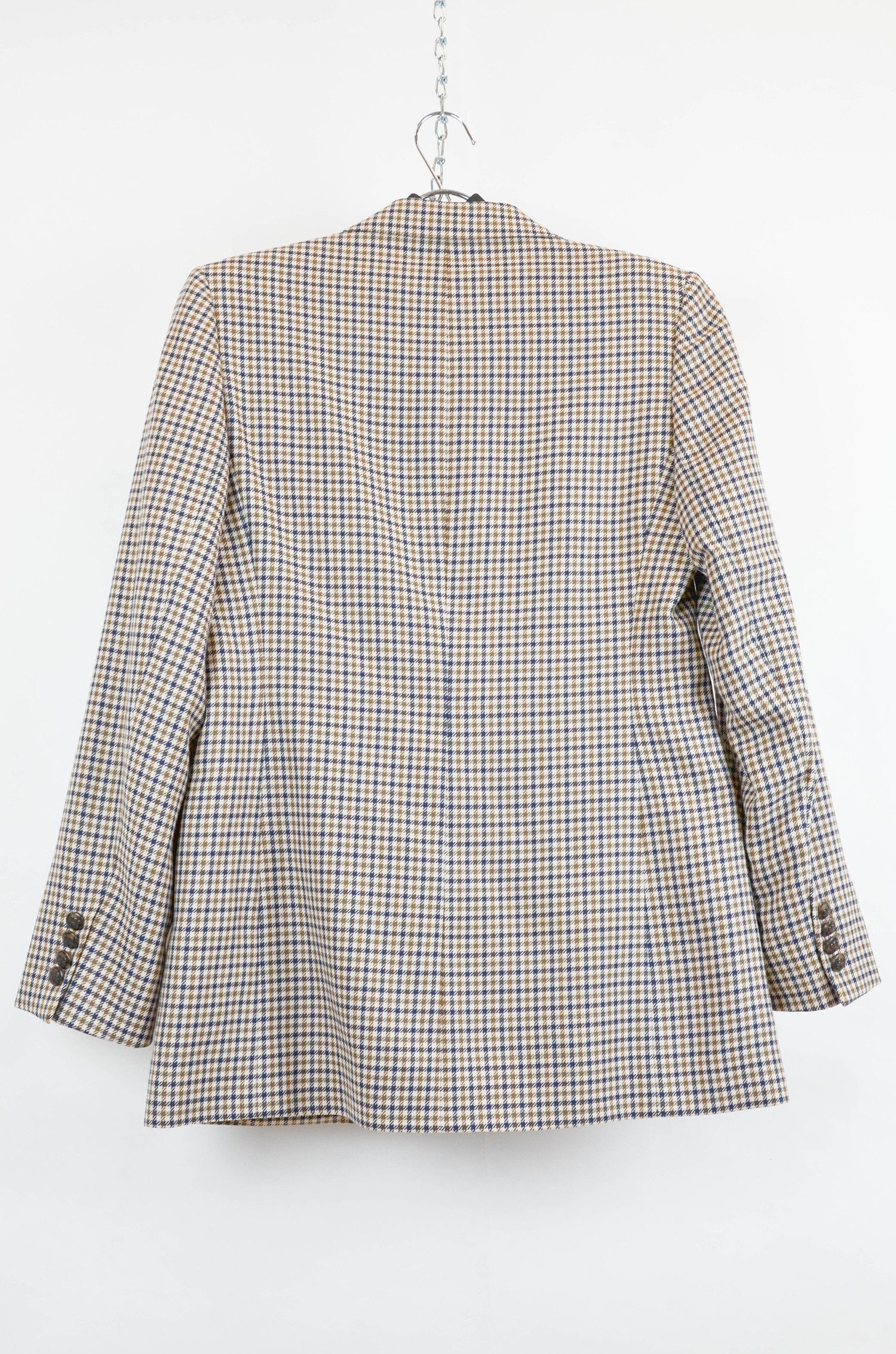 Aquascutum AQUASCUTUM Plaid Beige Wool Two-Button Suit - US8 Size M / US 6-8 / IT 42-44 - 4 Thumbnail