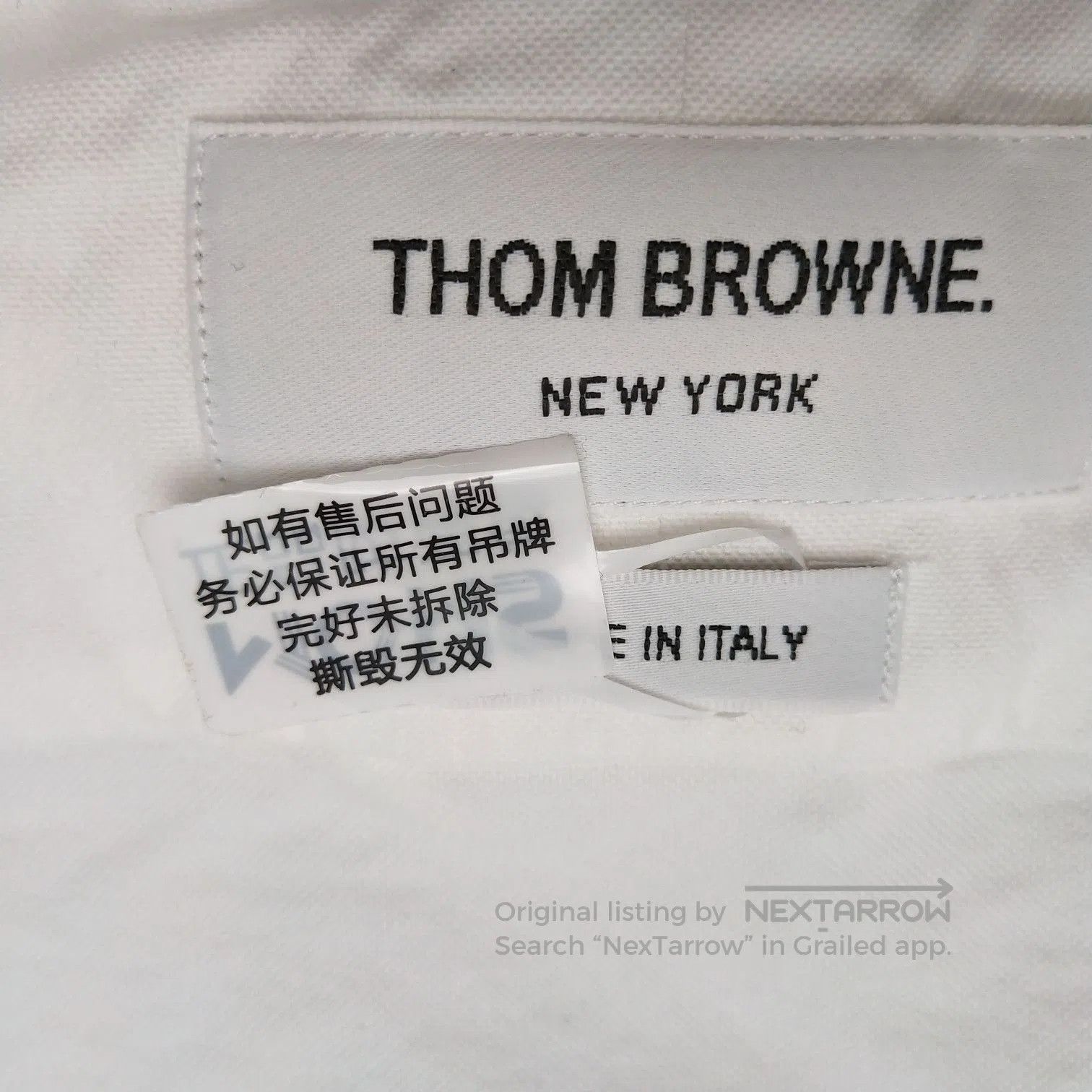Thom Browne Thom Browne Cotton Solid Collared Shirt S. Size US S / EU 44-46 / 1 - 5 Thumbnail