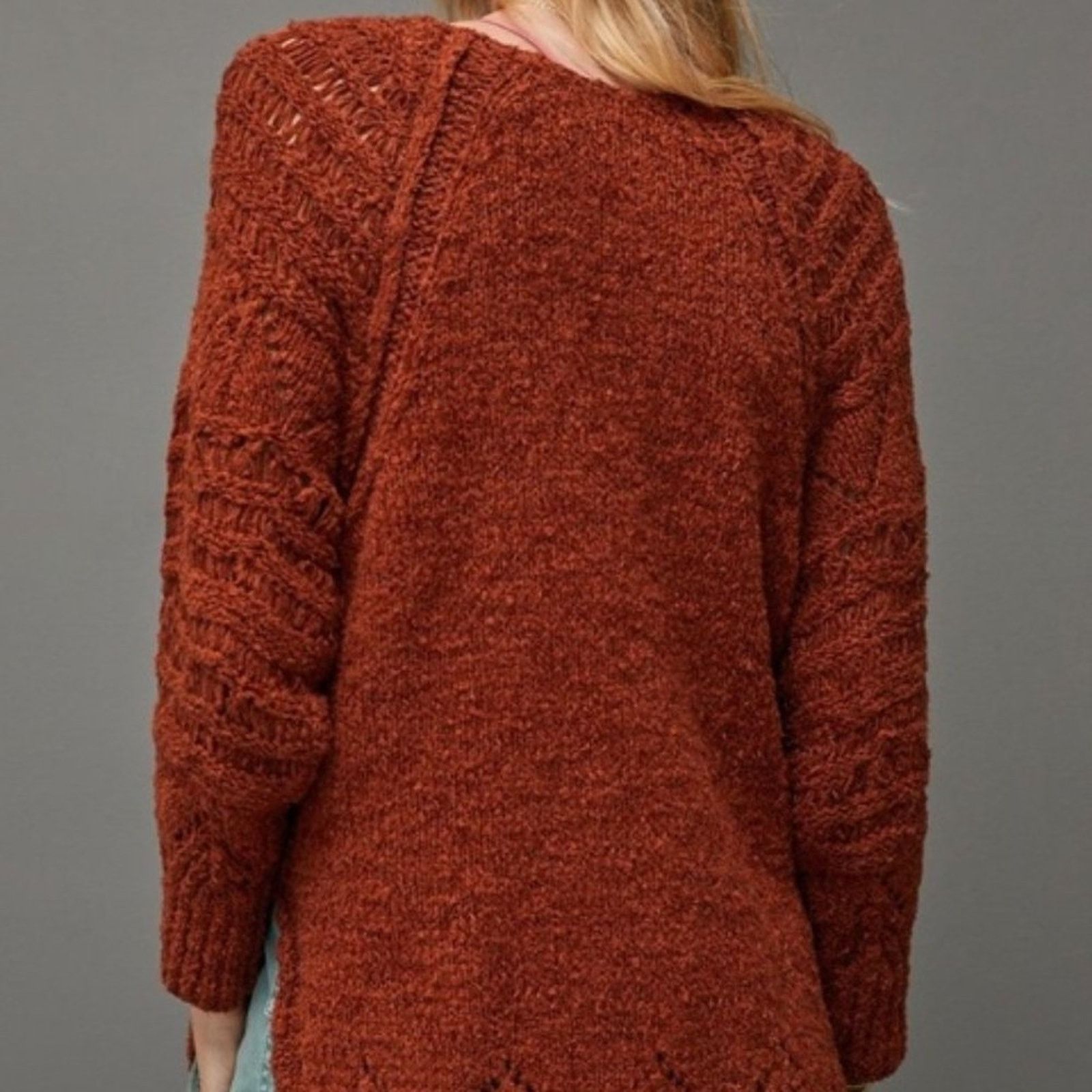 Anthropologie Anthropologie Cedar Pilcro Pointelle Tunic Sweater Size XS / US 0-2 / IT 36-38 - 6 Thumbnail