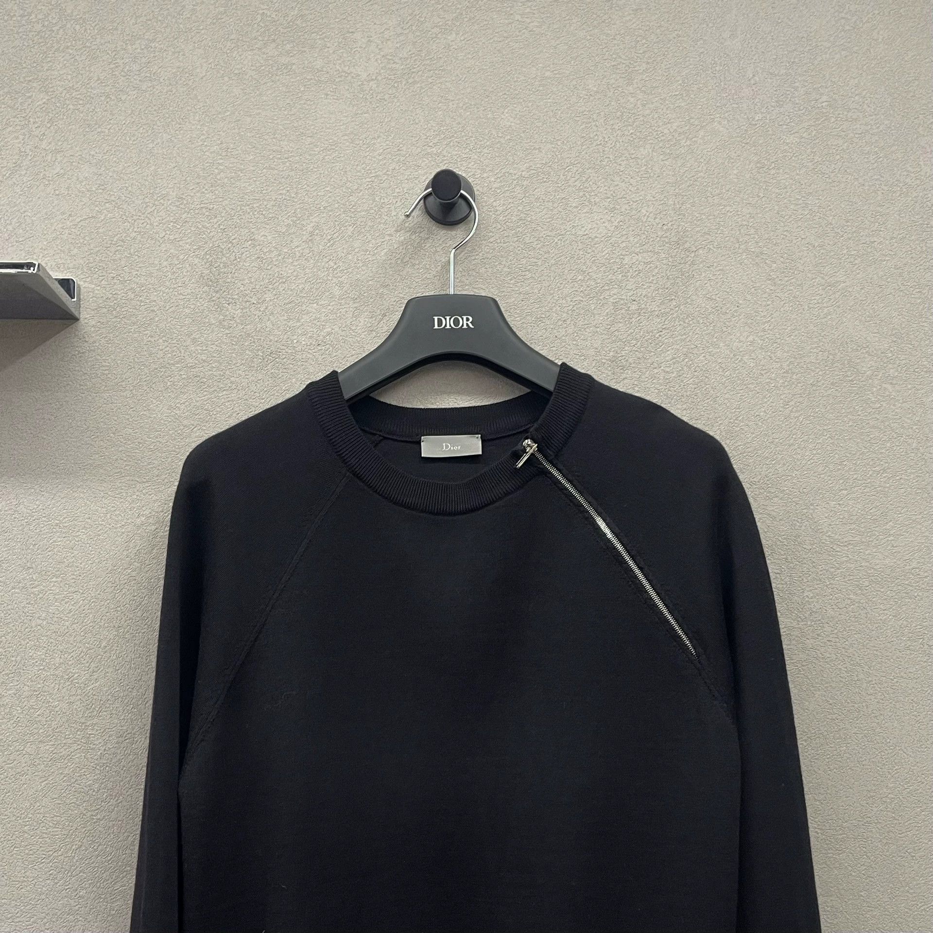 Dior black irregular zip-up sweater by Dior Size US S / EU 44-46 / 1 - 4 Thumbnail