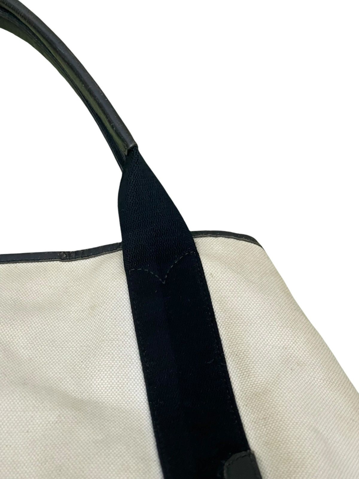 Balenciaga Balenciaga Paris Cotton Canvas Leather Tote Bag 9🟩 Size ONE SIZE - 17 Thumbnail