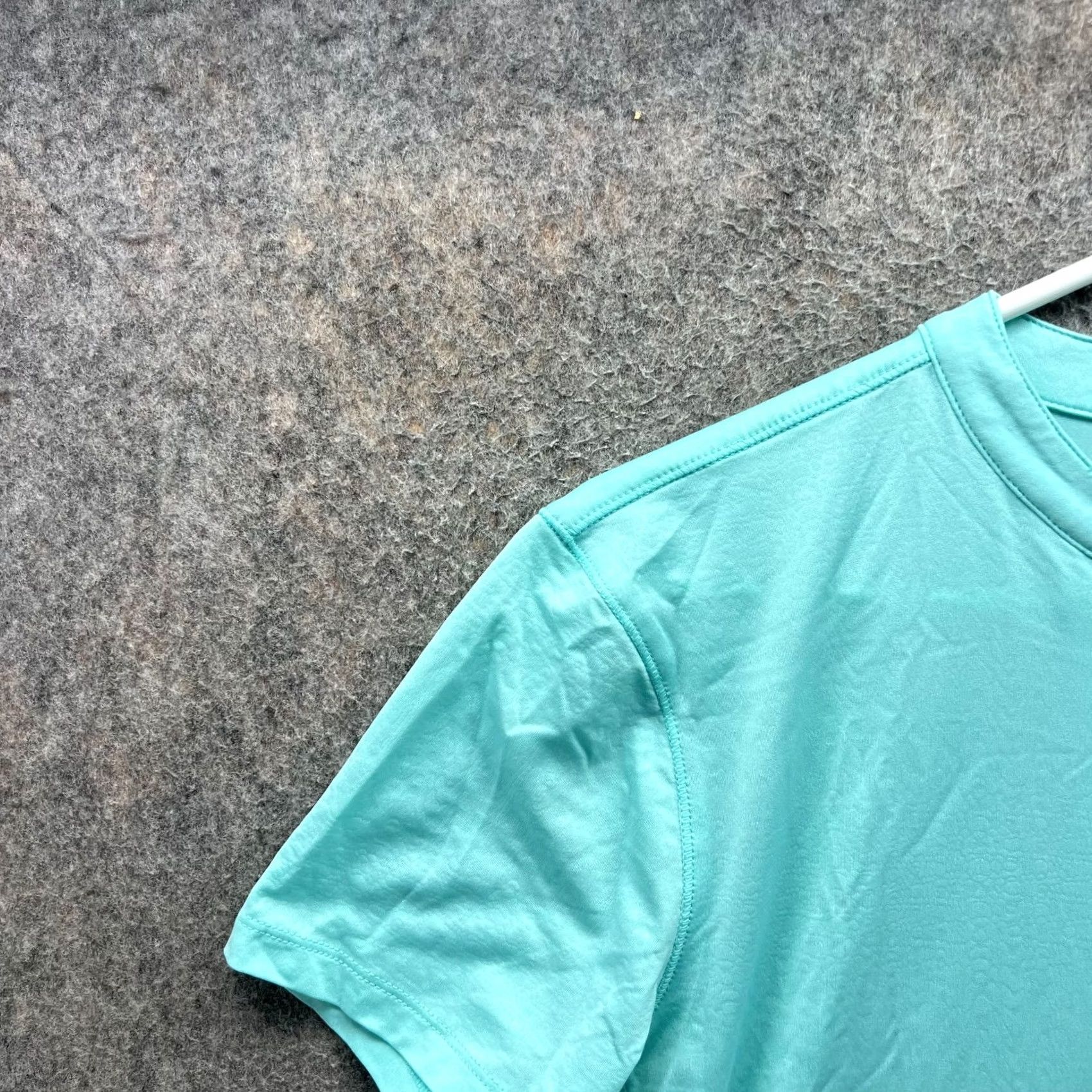 Vintage Reel Legends Shirt Women L Teal 1/4 Zip Short Sleeve Performance Activewear Fishing Decade? Size L / US 10 / IT 46 - 7 Thumbnail