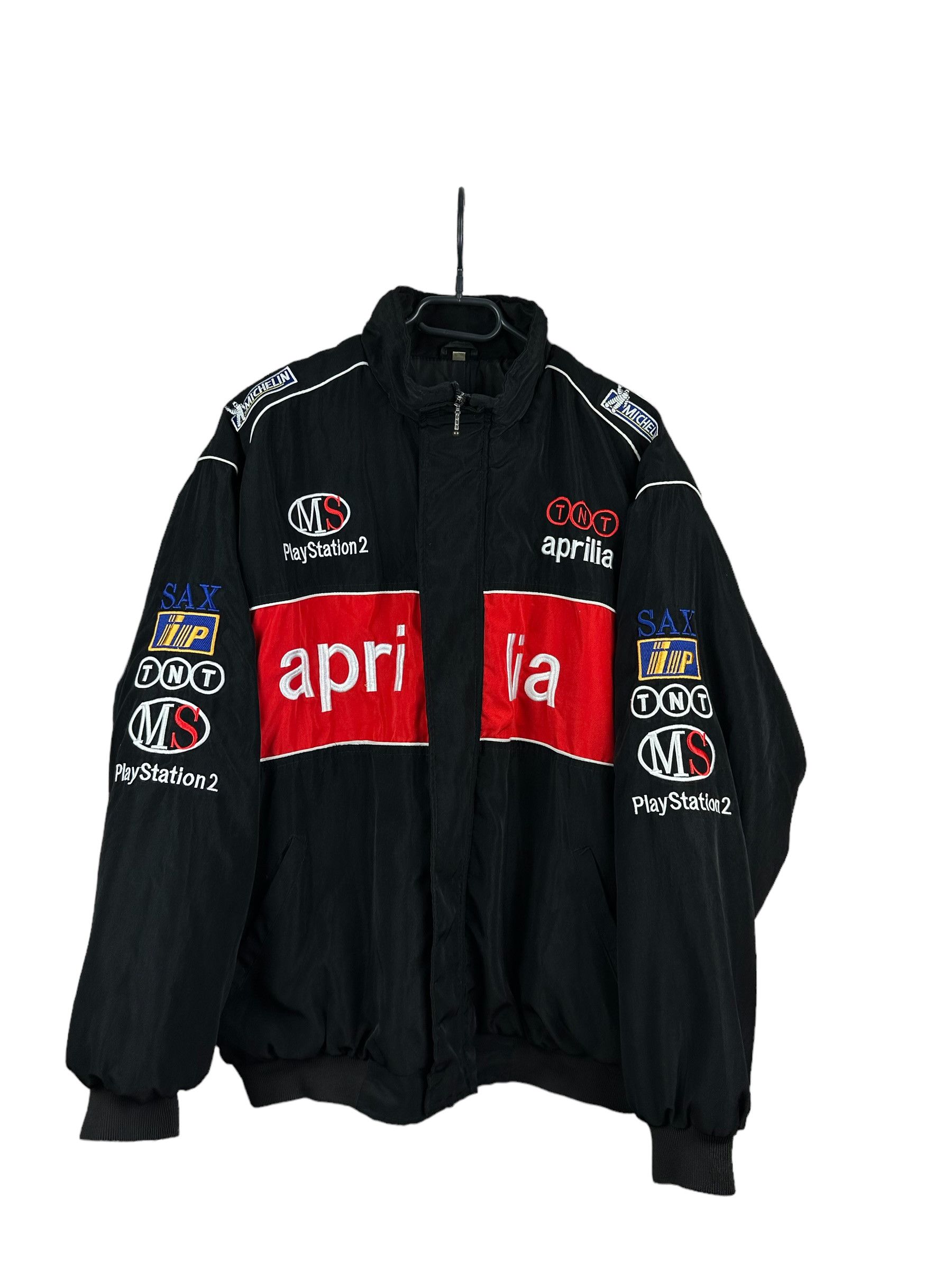 Vintage Vintage Aprilia Racing Jacket Bomber Rare Ferrari Marlboro Size US XL / EU 56 / 4 - 1 Thumbnail