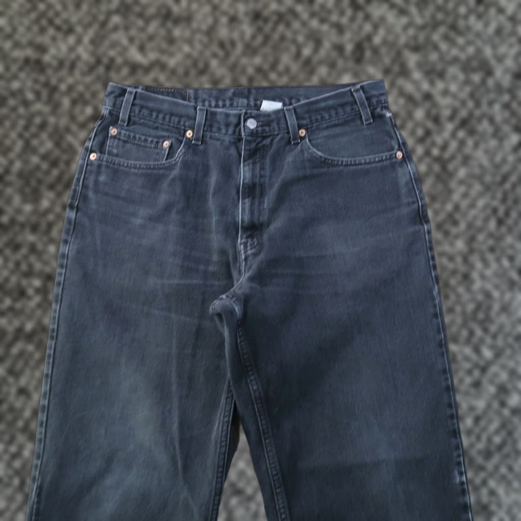 Levi's VINTAGE Levi's 550 Jeans Men's 36x34 Black Denim Relaxed Tapered 5-Pocket USA 2001 MEXICO Mens Size US 36 / EU 52 - 1 Thumbnail