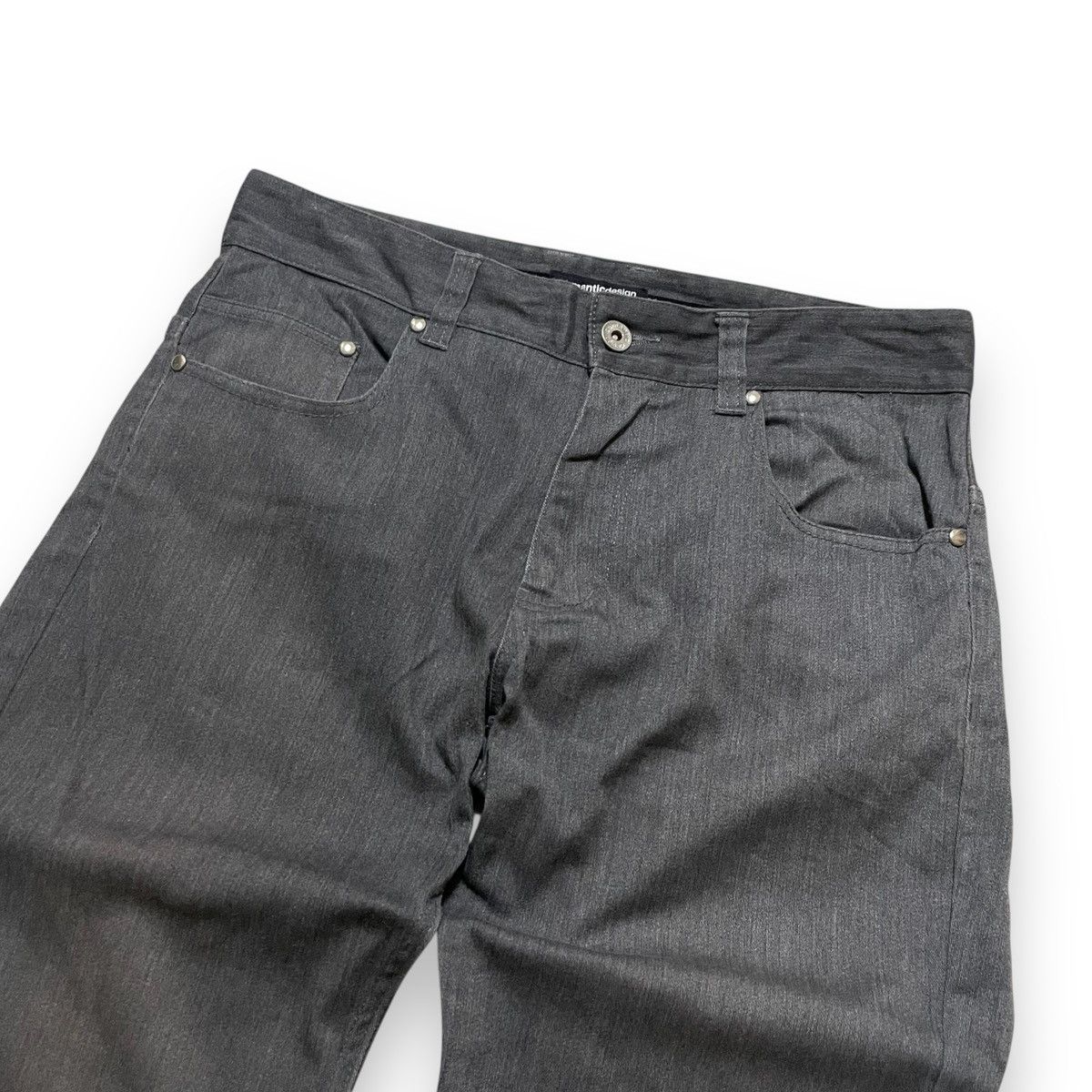 semanticdesign ORIGINAL DESIGNER SEMANTICS SLACK COTTON BUCKLE BACK (31×42 Size US 31 - 3 Thumbnail