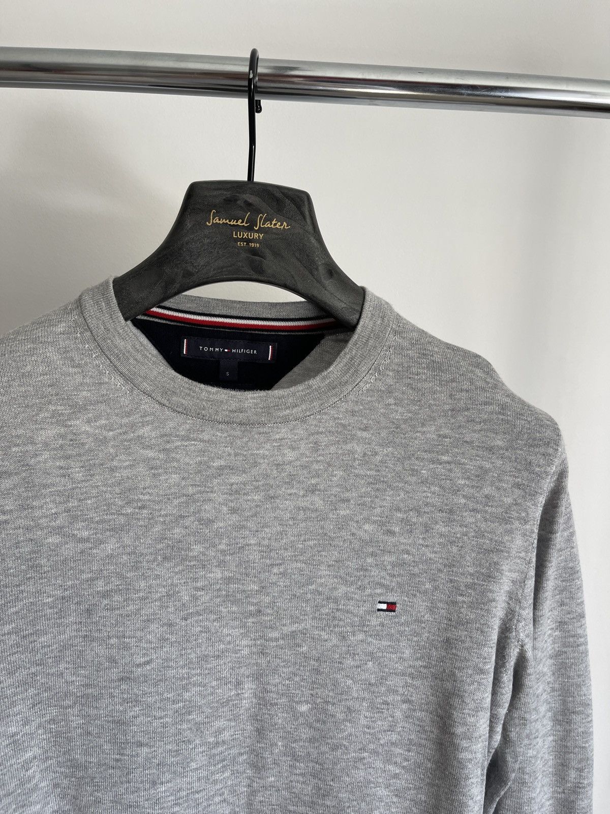 Tommy Hilfiger Tommy Hilfiger sweater grey jumper cotton silk S Size US S / EU 44-46 / 1 - 3 Thumbnail