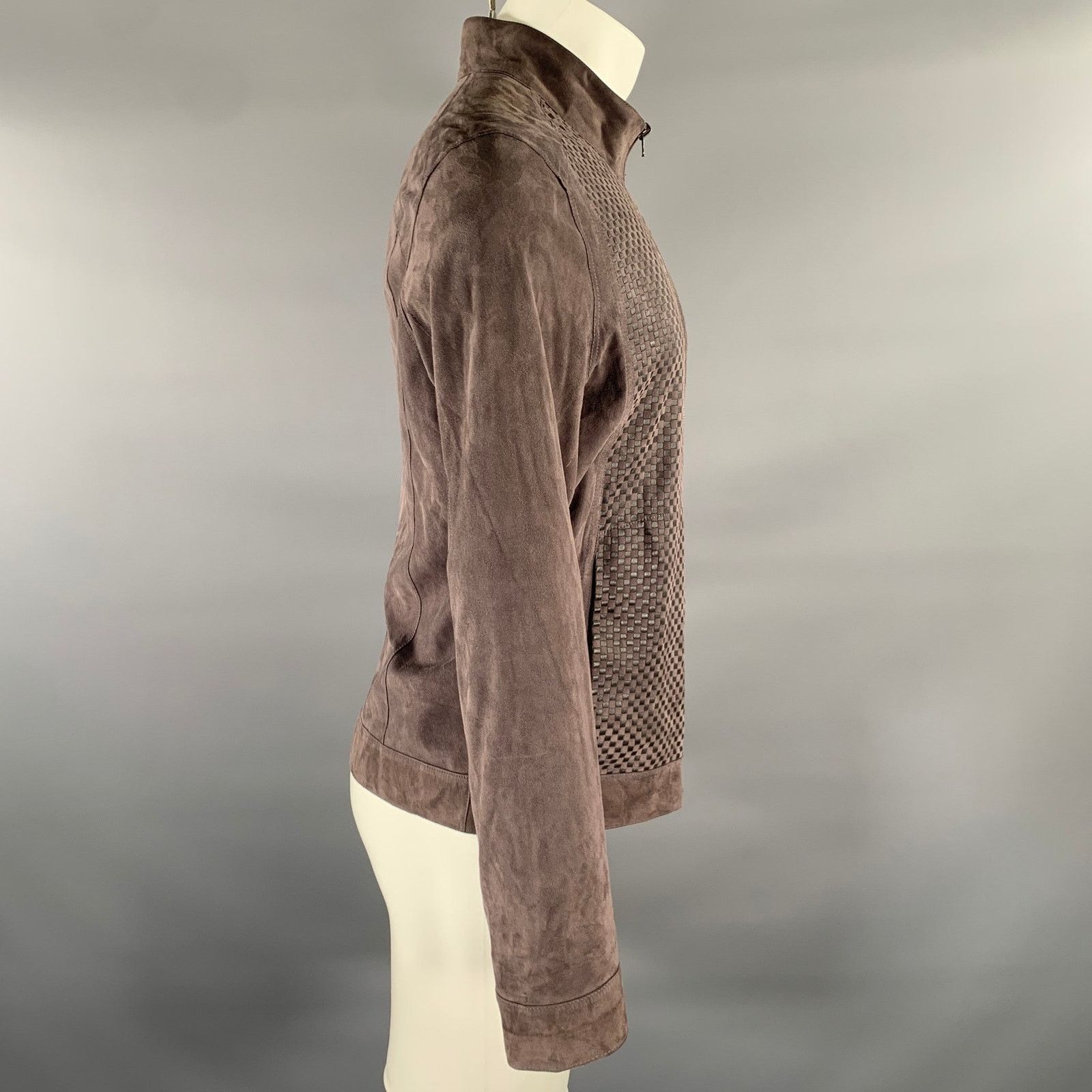 Other BARCELINO S Brown Mixed Patterns Leather Reversible Jacket Size US S / EU 44-46 / 1 - 4 Thumbnail