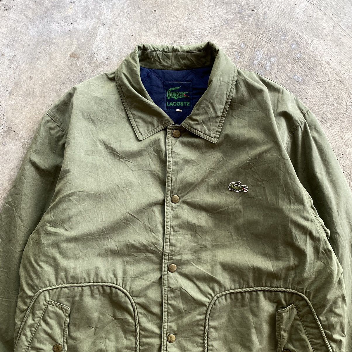 Japanese Brand × Lacoste LACOSTE Vintage Quilted Puffer Button Jacket Size US M / EU 48-50 / 2 - 5 Thumbnail