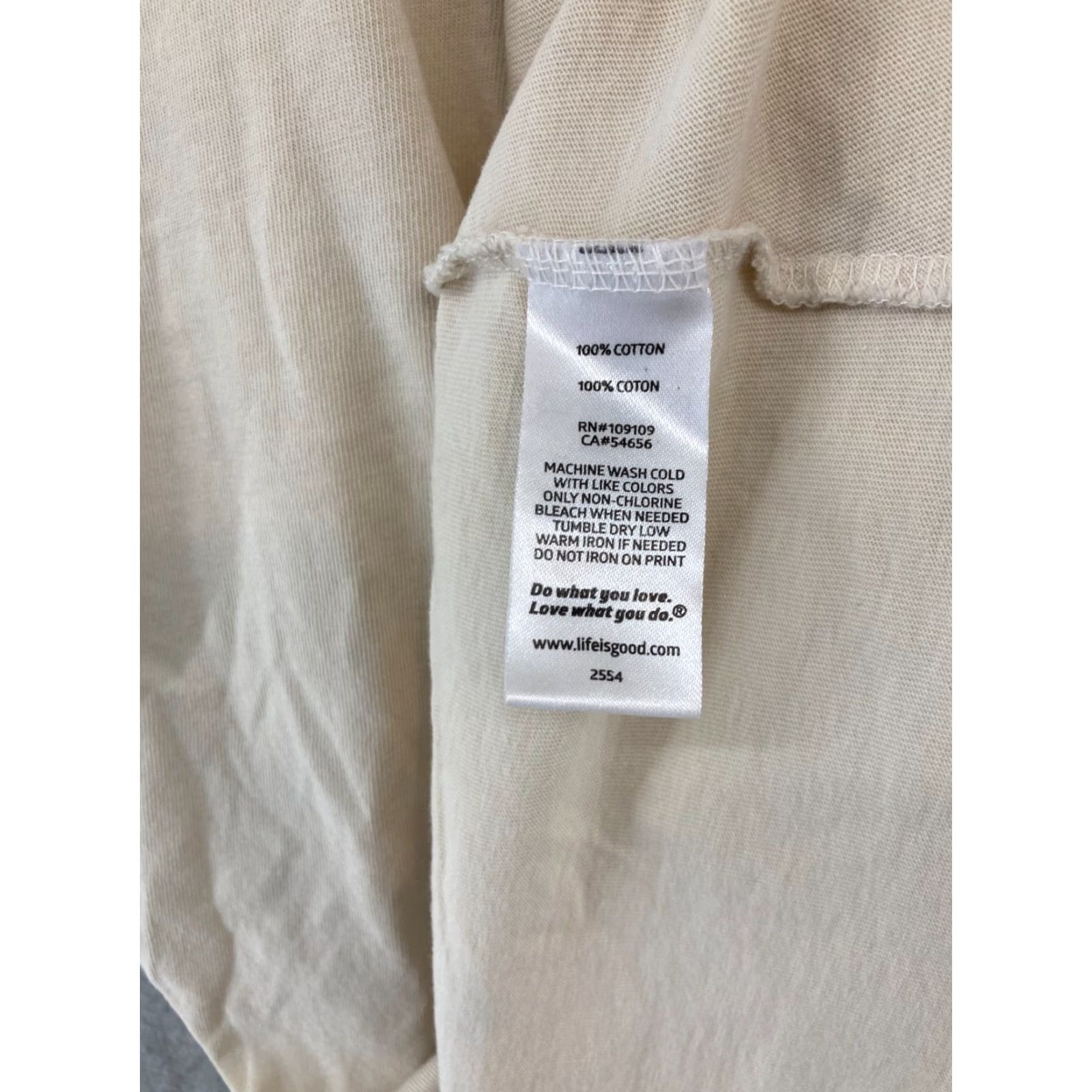 Life is Good Life is Good Womens TShirt XL Ivory Cream Beach Classic 90s (no, wait) Size XL / US 12-14 / IT 48-50 - 7 Thumbnail
