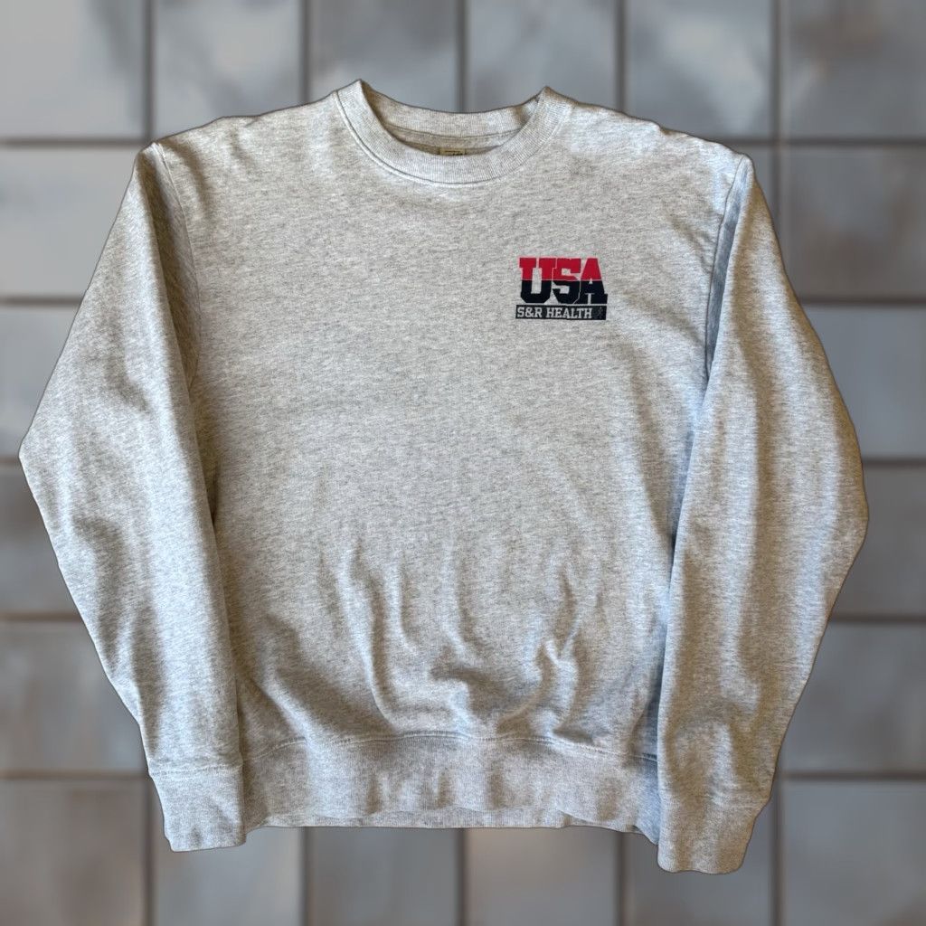 Sporty & Rich Sporty & Rich Sweatshirt Women’s Small Gray Athletic Logo Sweatshirt Size S / US 4 / IT 40 - 1 Thumbnail