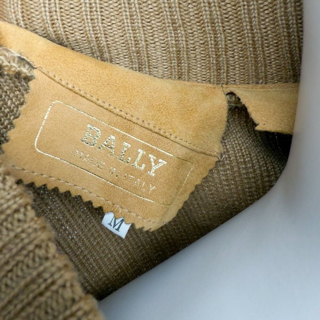 Bally BALLY Heritage Suede Tan Knitted Western Boho Jacket Zip-Up Size M / US 6-8 / IT 42-44 - 7 Thumbnail