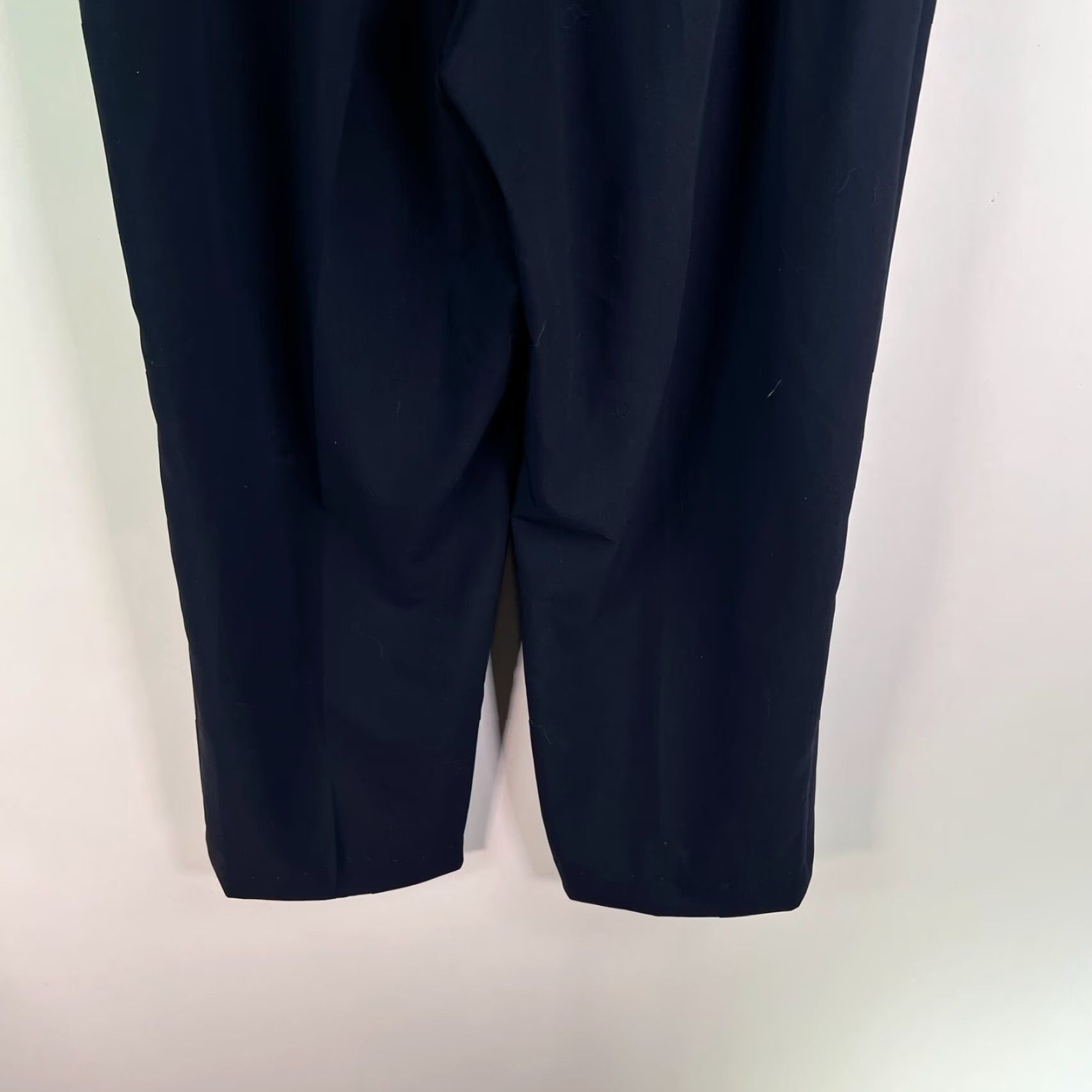 Vintage Briggs NY Pants Womens 14W Black Capri Stretchy Waist Pockets Poly Blend 34X28 Size 36" / US 14 / IT 50 - 5 Thumbnail