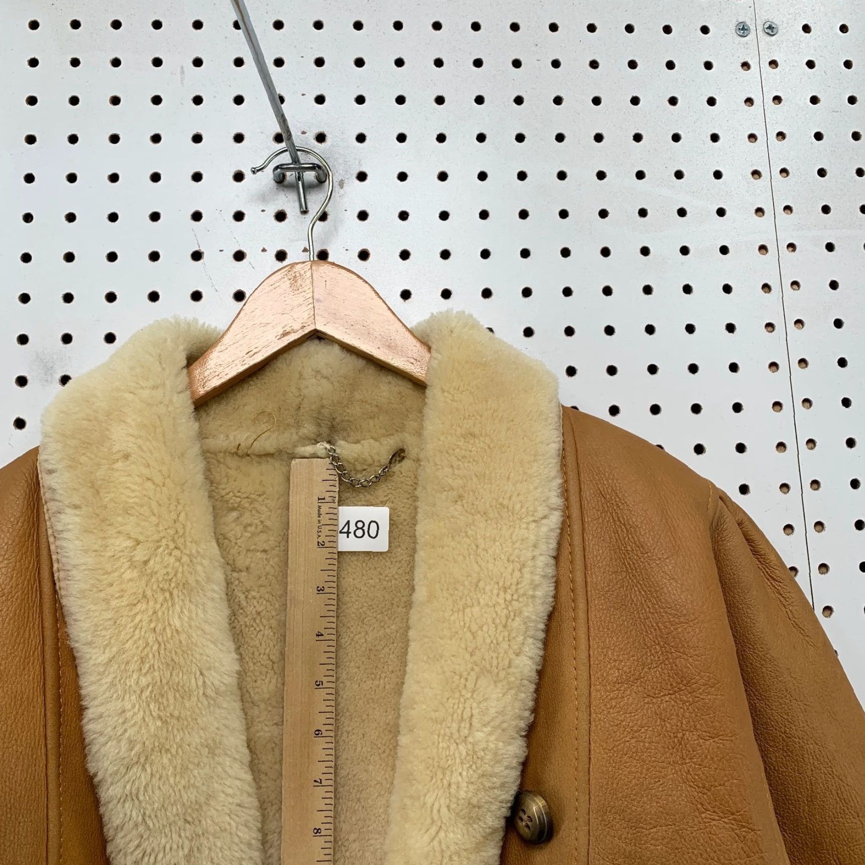 Vintage VINTAGE Shearling Jacket Womens 44 Brown Rancher Pockets Fur Liner Jacket Size XL / US 12-14 / IT 48-50 - 7 Thumbnail