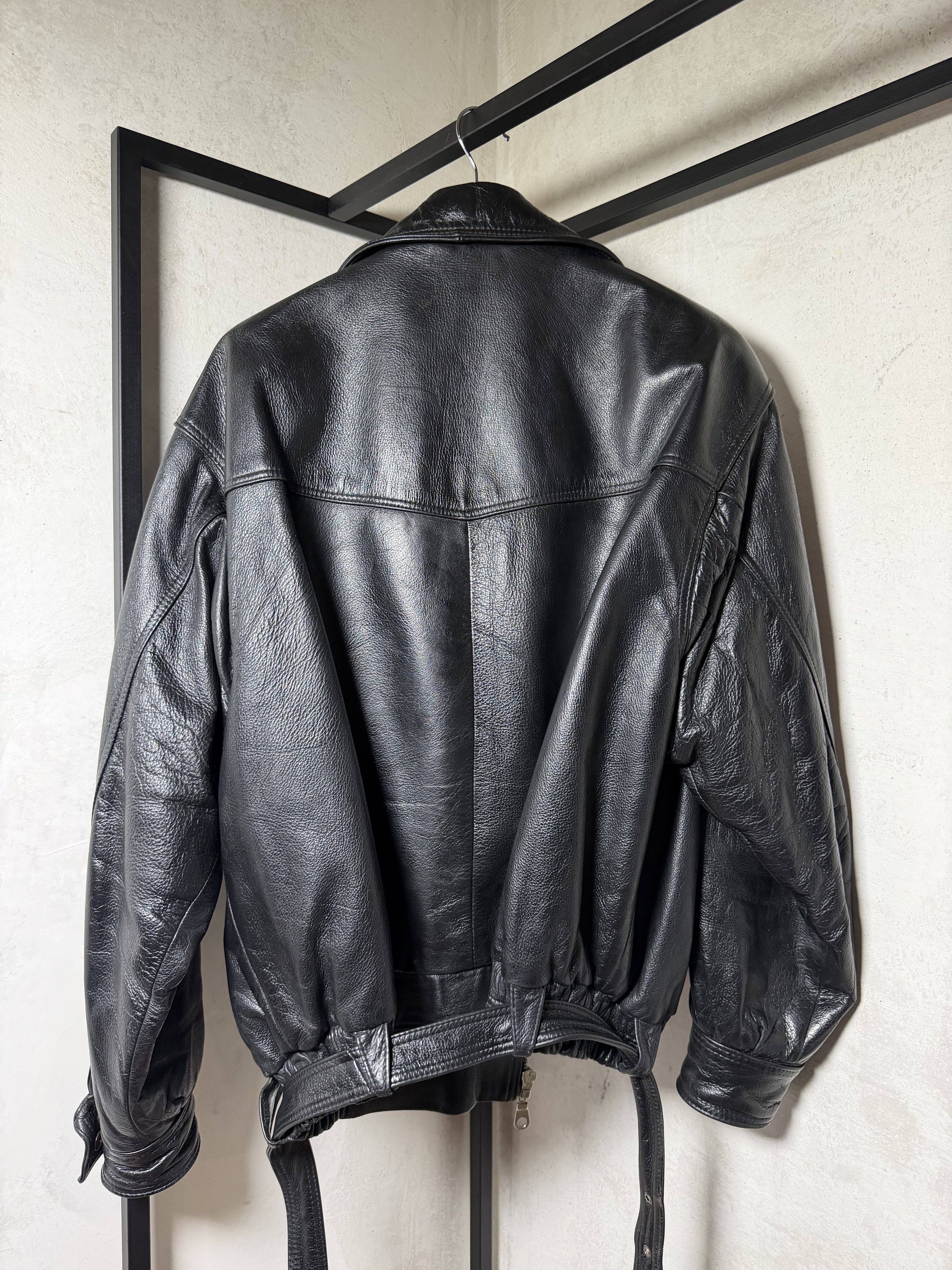 Genuine Leather Genuine Leather Bikers Black Jacket Size US XL / EU 56 / 4 - 5 Thumbnail
