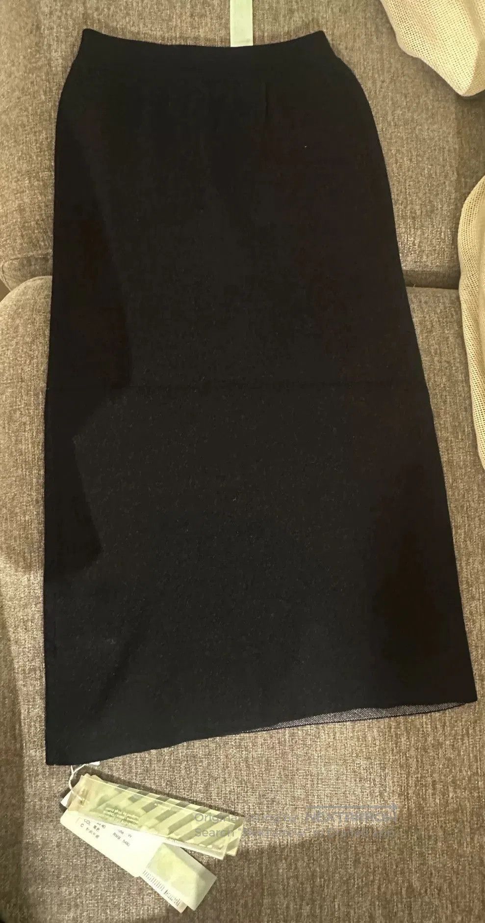 Off-White Off-White Knitted Midi Skirt for Women. Size 39" - 3 Thumbnail