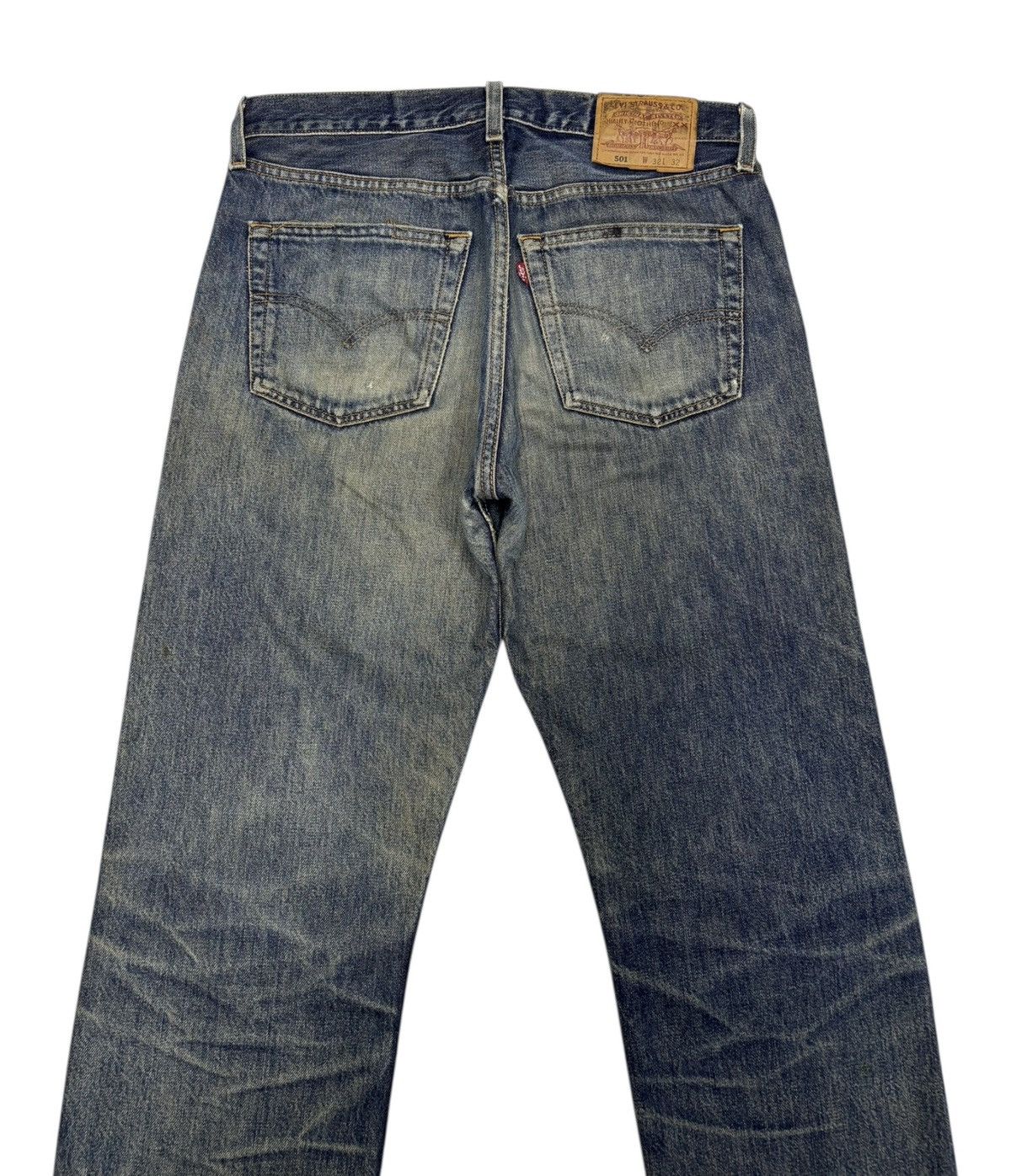Kapital 🔥VINTAGE LEVIS 501 DISTRESSED PATINA AGED DENIM JEANS Size US 32 / EU 48 - 6 Thumbnail