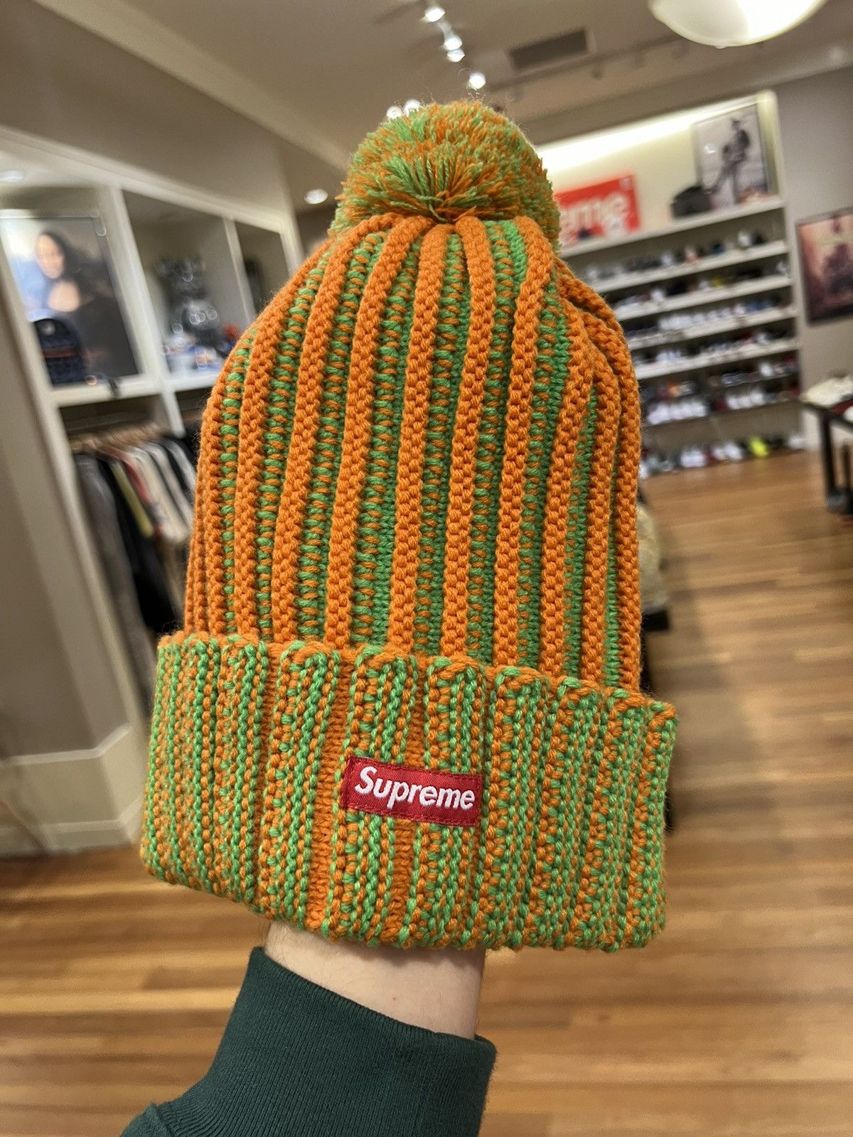 Supreme Contrast Stitch Beanie selling (FW22BN53) - Yellow