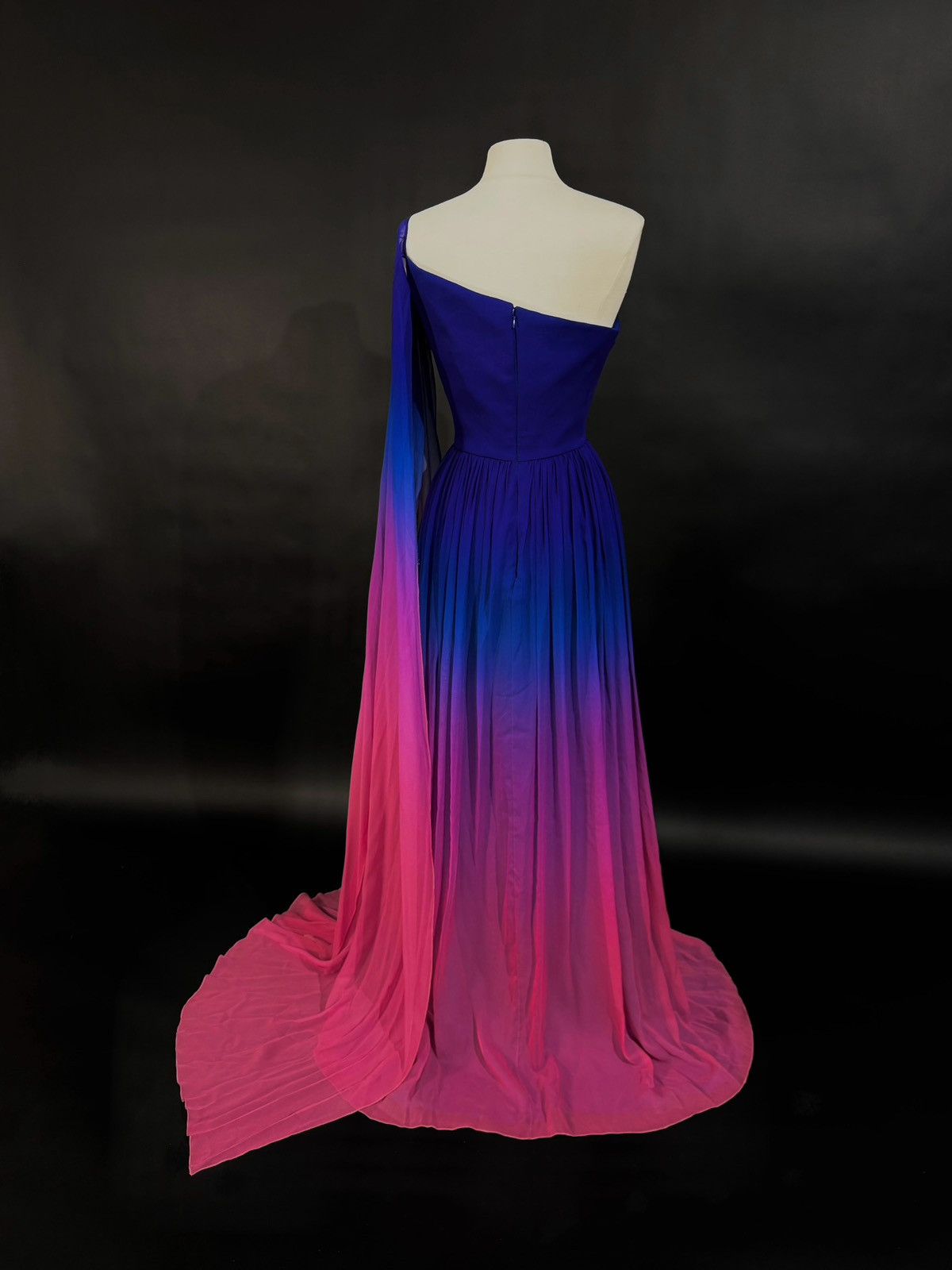 Other Brand New US 6 Georges Hobeika Ombré Chiffon Evening Dress Size M / US 6-8 / IT 42-44 - 8 Thumbnail