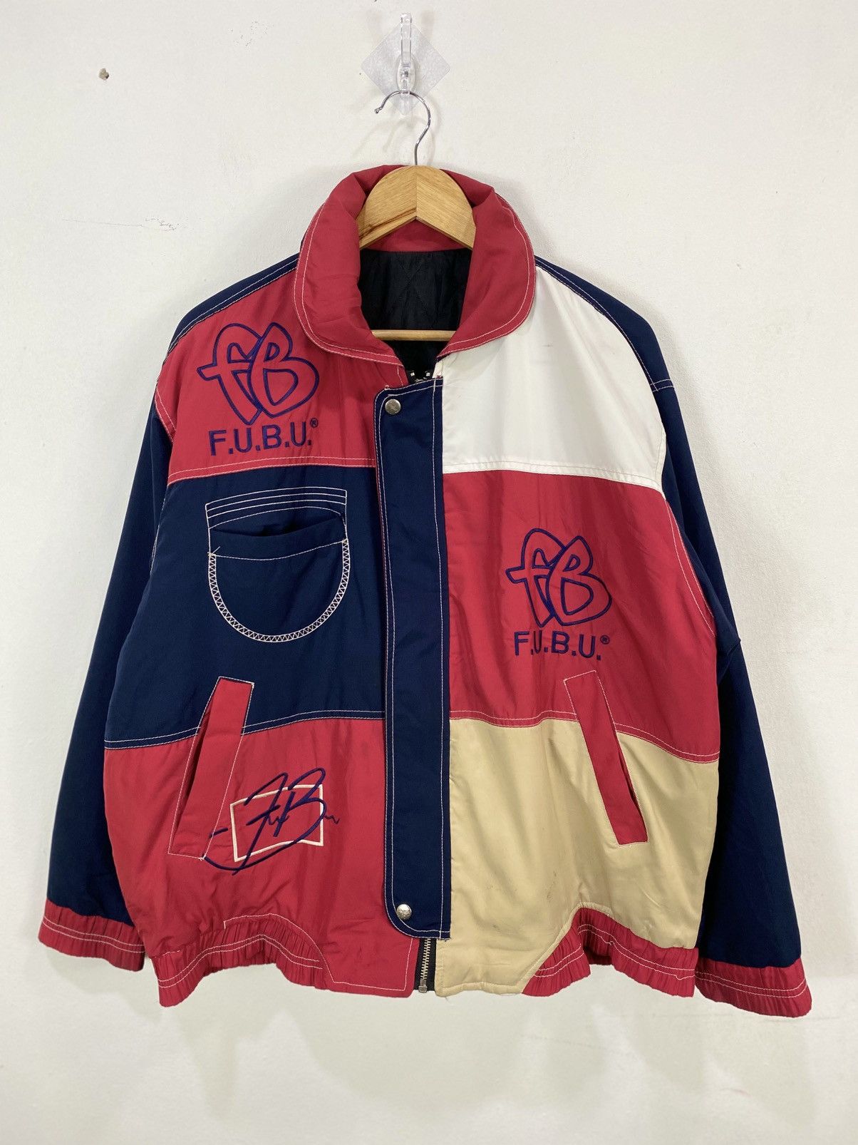 Fubu Fubu multicolor embroidery hip hop jacket Size US L / EU 52-54 / 3 - 7 Thumbnail