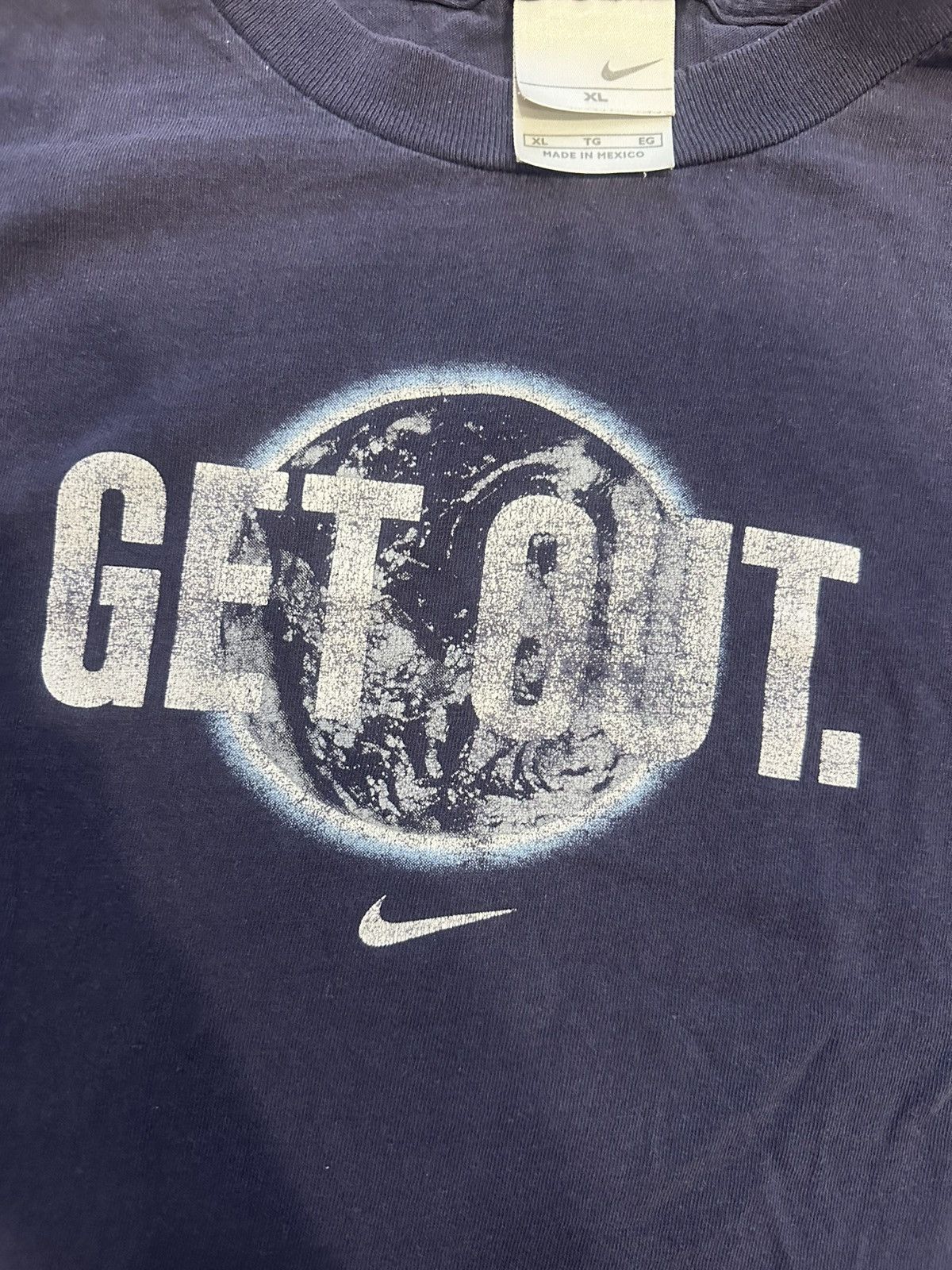 Nike Vintage Nike ‘GET OUT’ Tee Size US XL / EU 56 / 4 - 2 Thumbnail