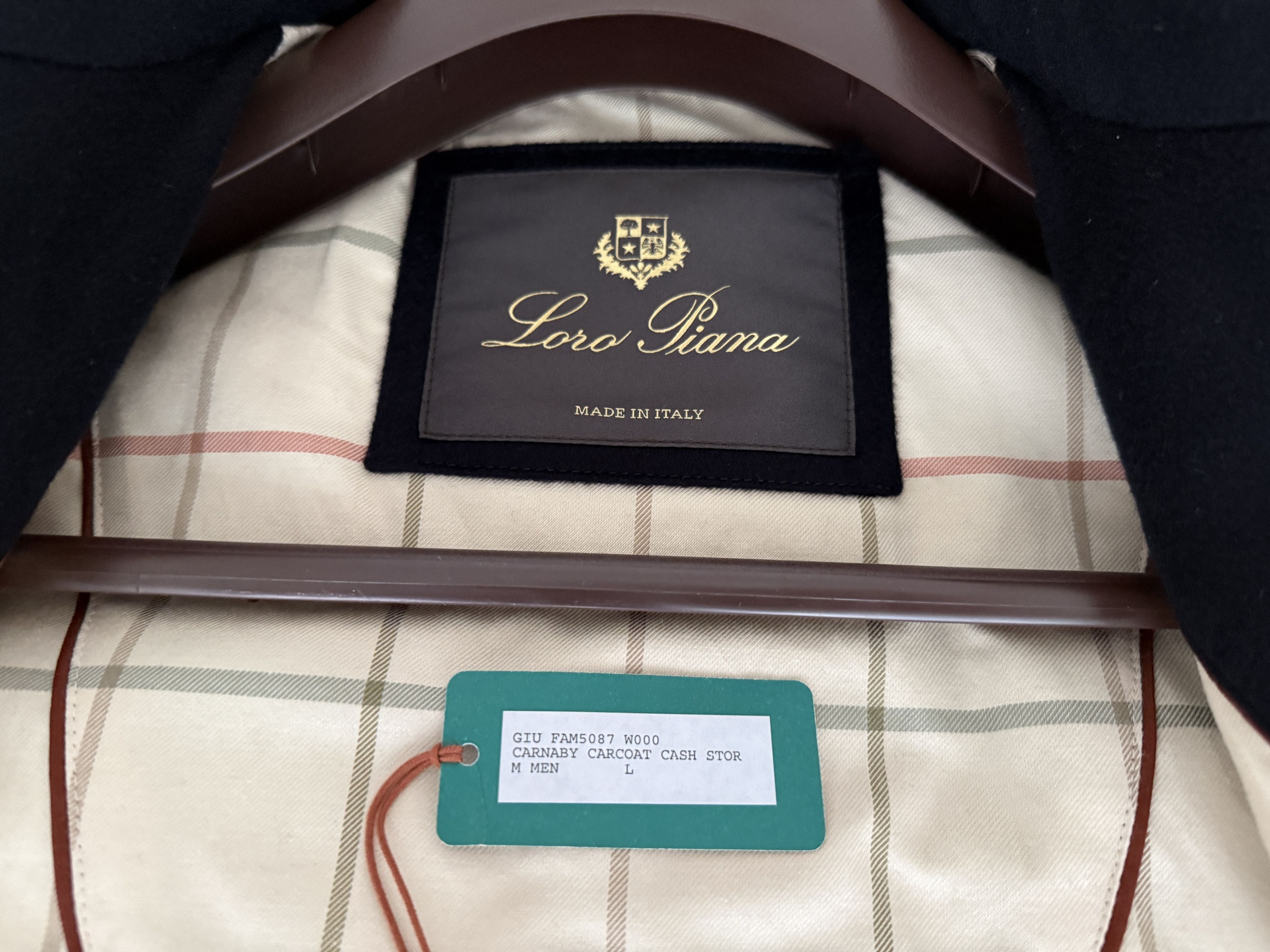 Loro Piana Carnaby Coat Cashmere Storm System Size US L / EU 52-54 / 3 - 6 Thumbnail