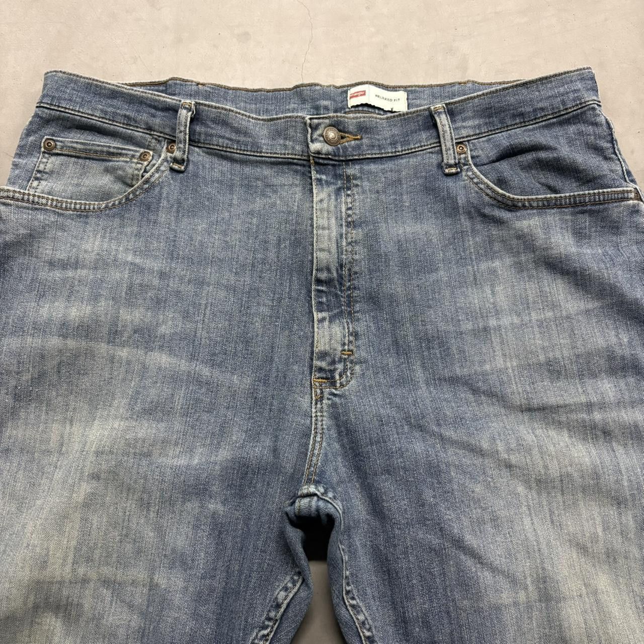 Vintage Crazy Vintage Y2K/2000s Baggy Relaxed Fit Workwear Streetwear Medium Wash Denim Jeans! Size US 38 / EU 54 - 4 Thumbnail